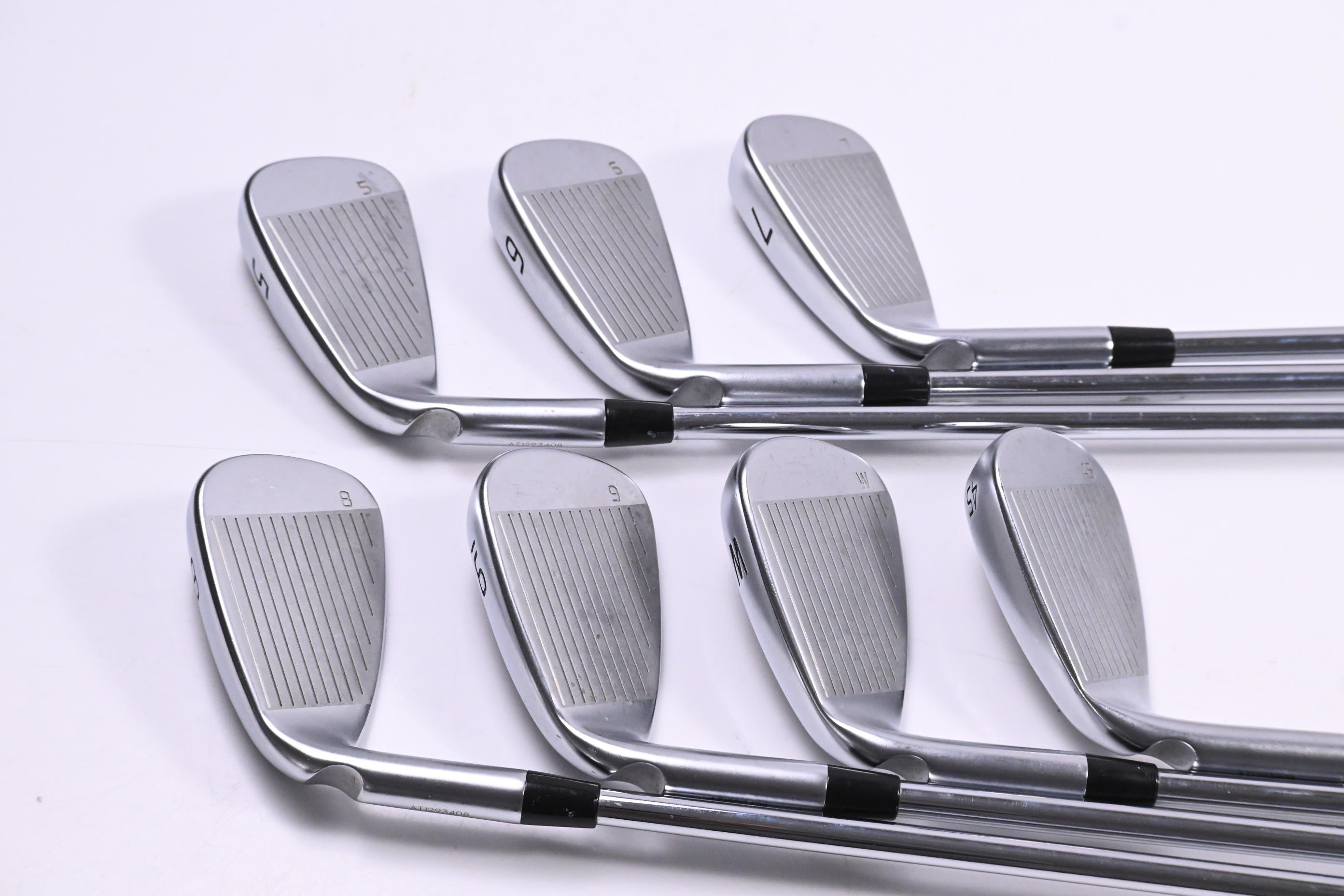 Ping G430 Irons / 5-PW+45° / Green Dot / Stiff Flex Ping AWT 2.0 Shafts