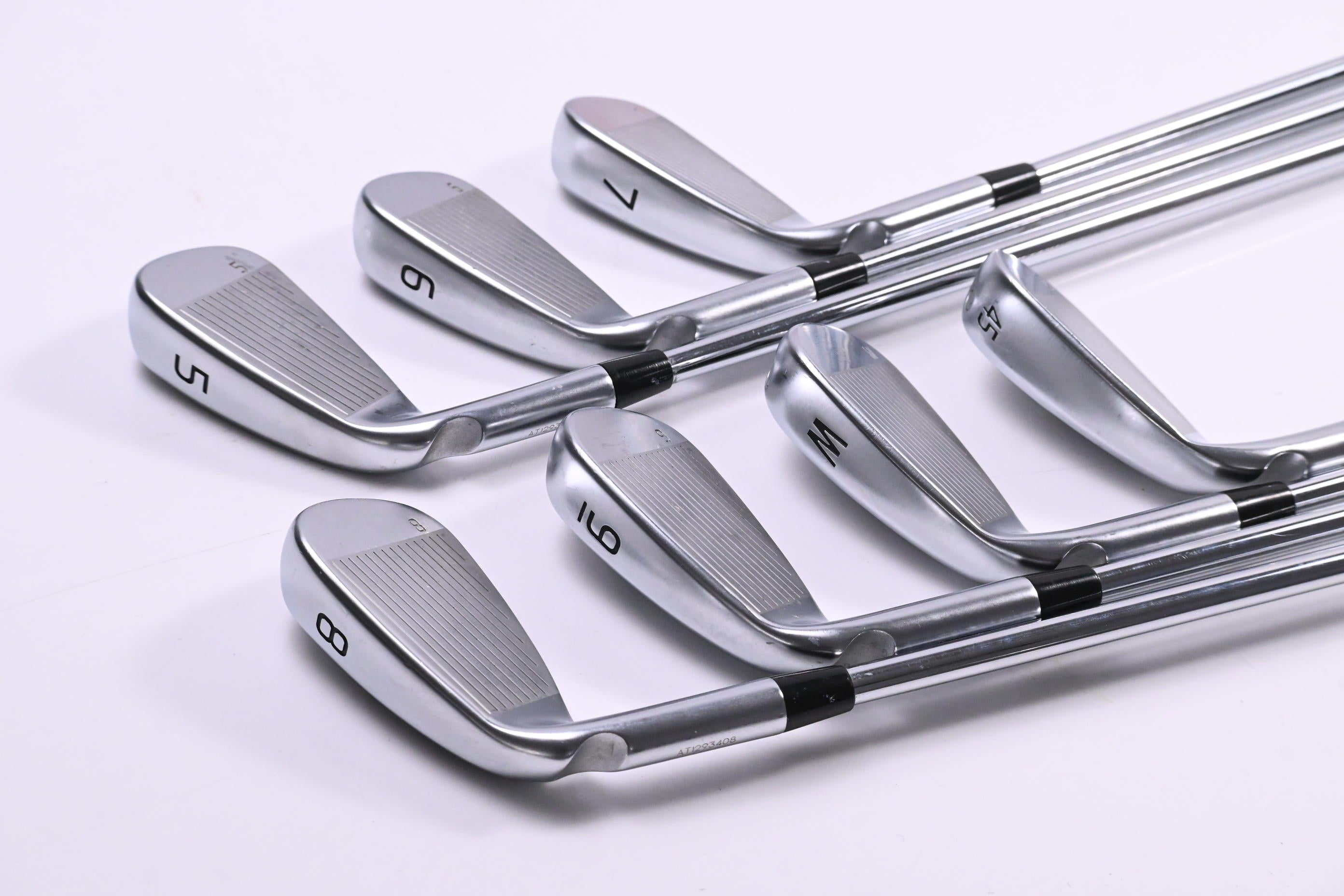 Ping G430 Irons / 5-PW+45° / Green Dot / Stiff Flex Ping AWT 2.0 Shafts