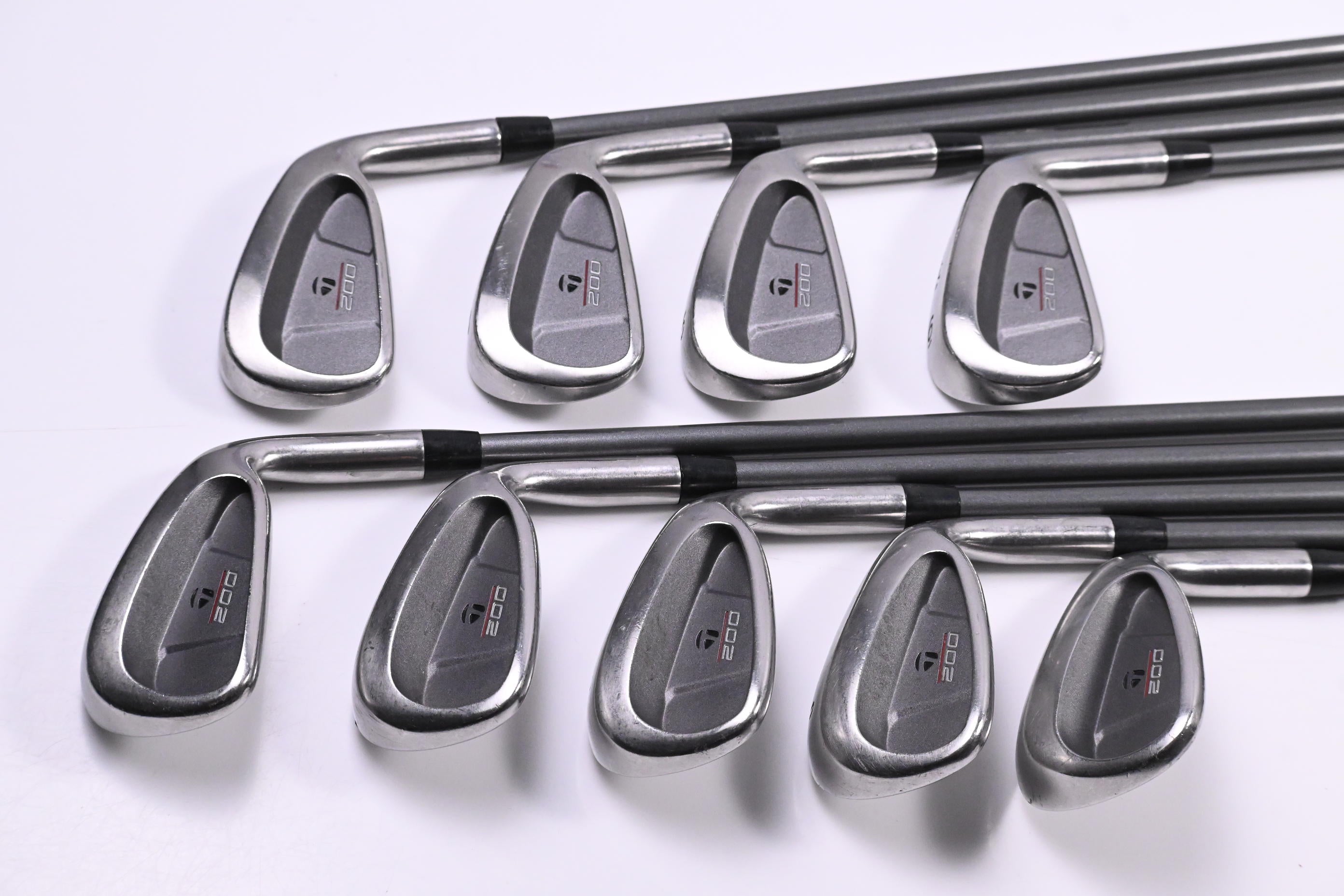 Taylormade 200 Steel Irons / 3-PW+SW / Stiff Flex Taylormade Lite 90 Shafts
