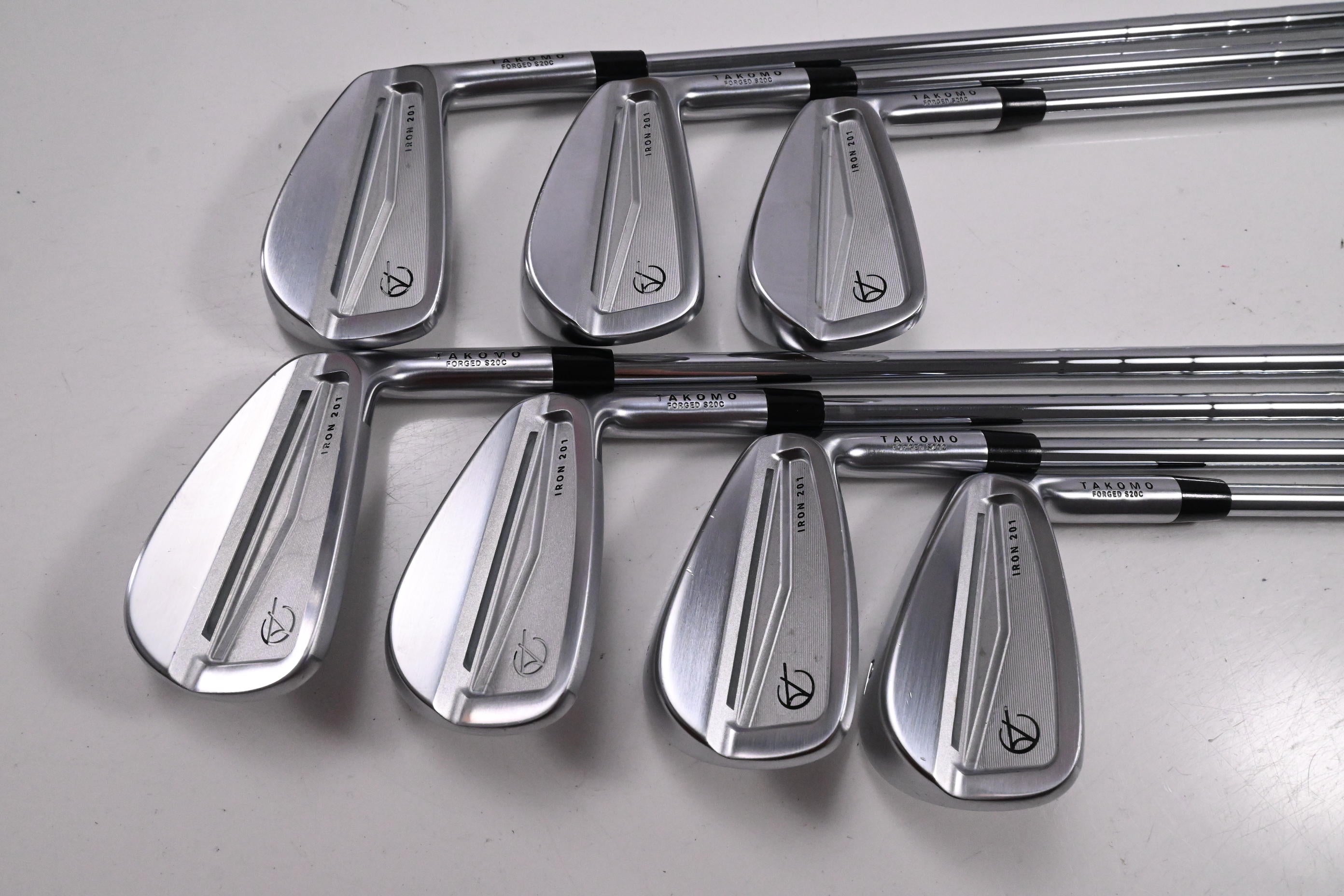 Takomo 201 Irons / 4-PW / Stiff Flex KBS Tour Lite Shafts