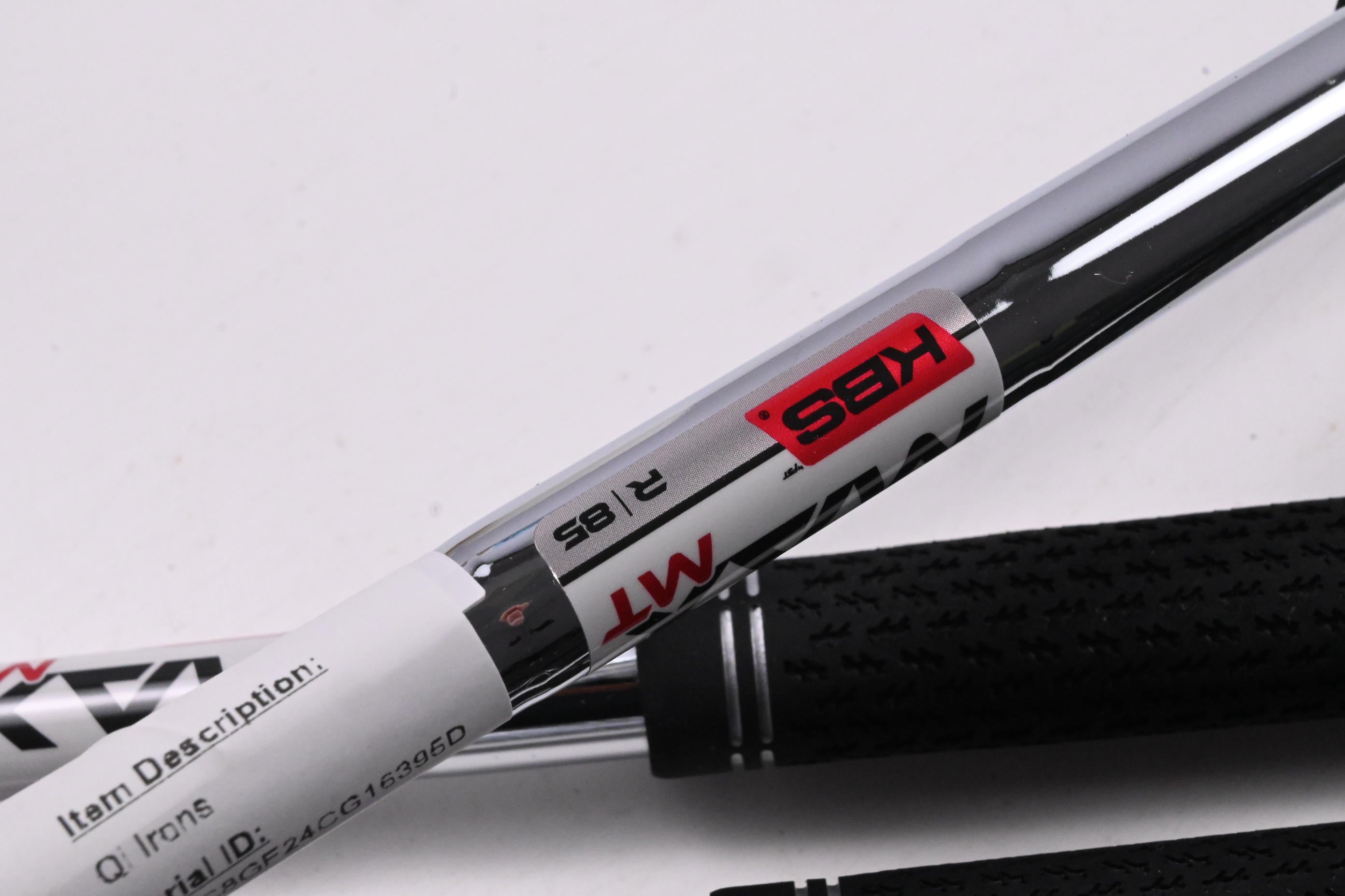 Left Hand Taylormade Qi Irons / 5-PW+SW / Regular Flex KBS Max MT 85 Shafts