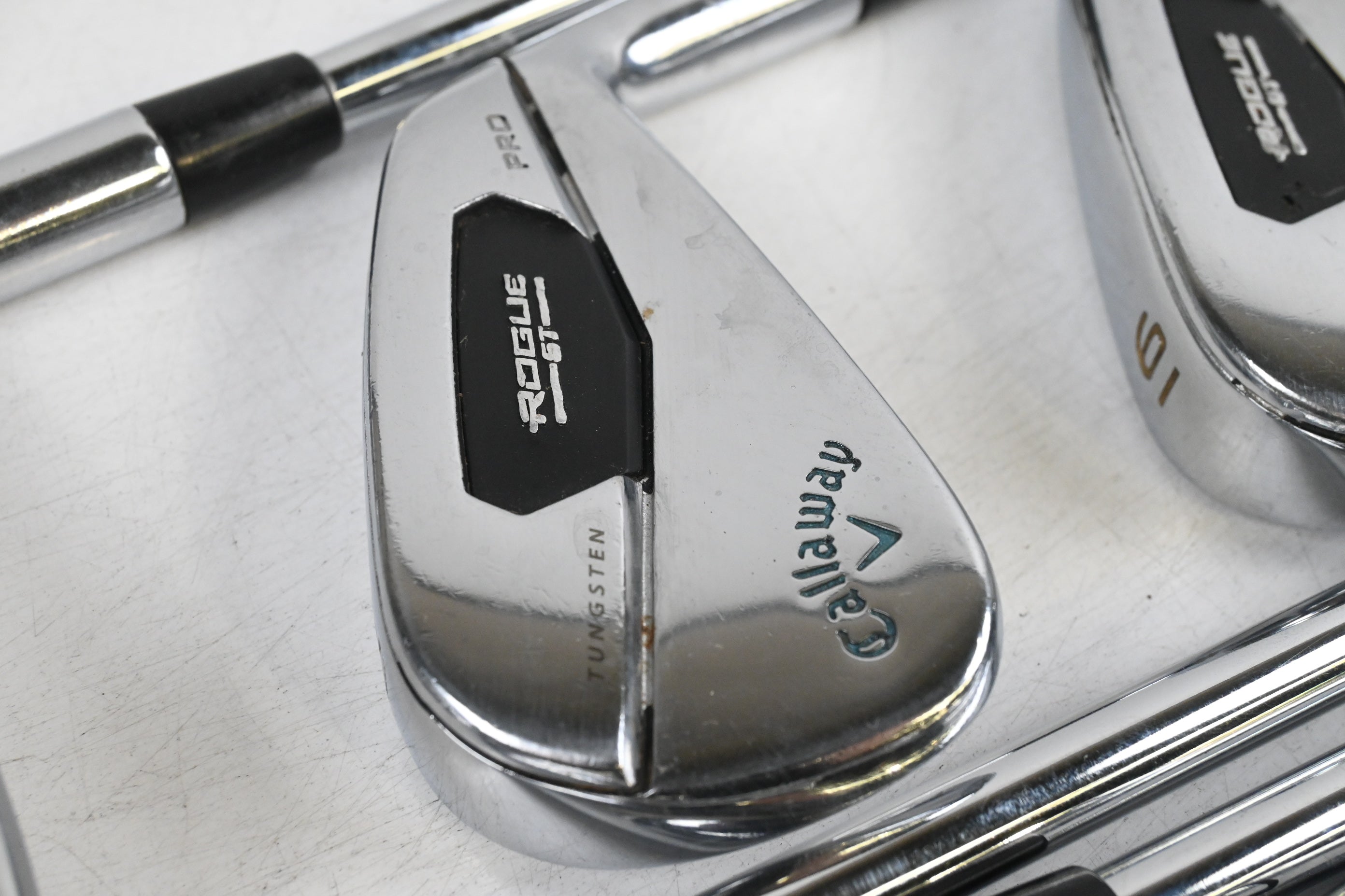 Callaway Rogue ST Pro Irons / 4-PW / Stiff Flex KBS Tour Lite Shafts