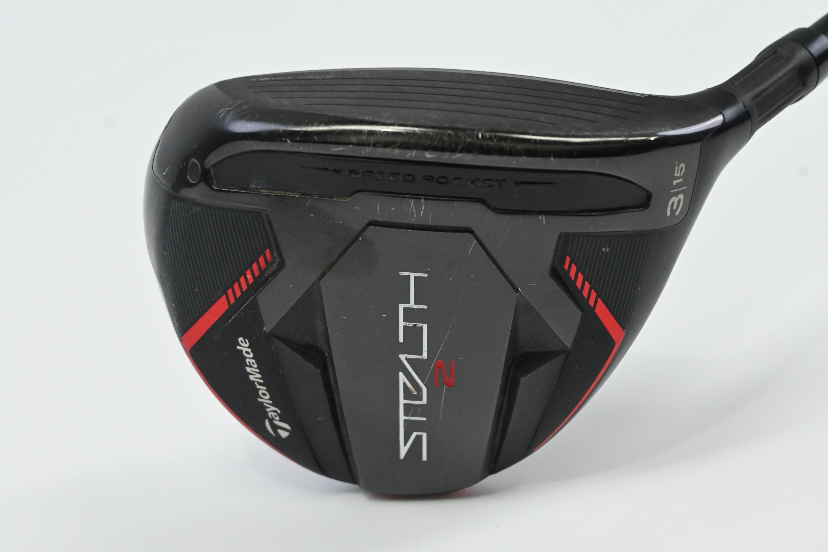 Taylormade Stealth 2 #3 Wood / 15 Degree / Stiff Flex Kai'li Red 75 Shaft