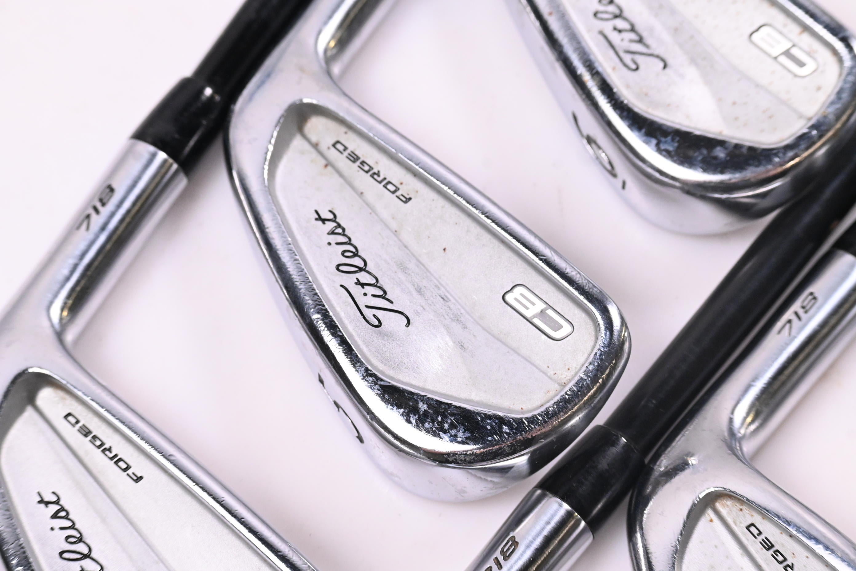 Titleist 718 CB Irons / 4-9i / Stiff Flex Project X LZ Blackout Shafts