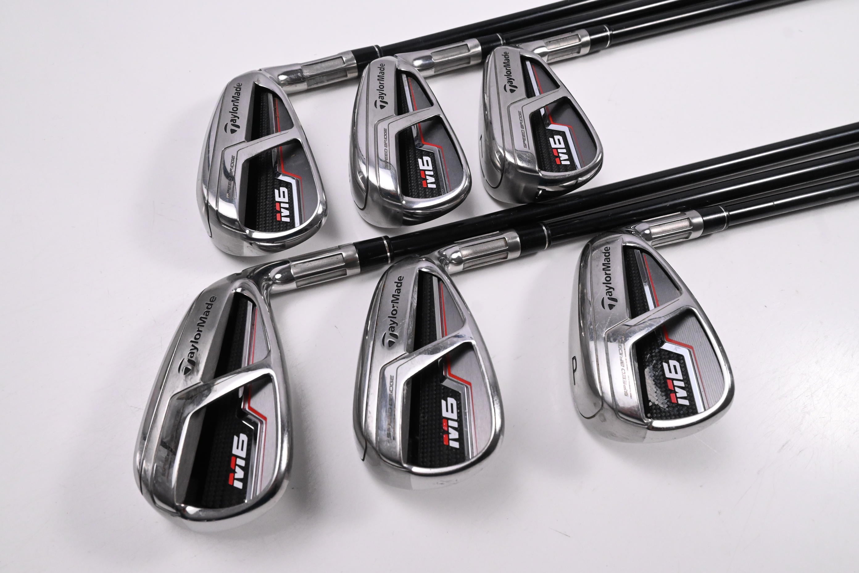 Taylormade M6 Irons / 5-PW / Senior Flex Fujikura Atmos Orange 5 Shaft