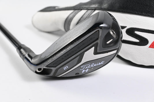 Left Hand Titleist 818 H2 #3 Hybrid / 21 Degree / Regular Flex Aldila Rogue 85