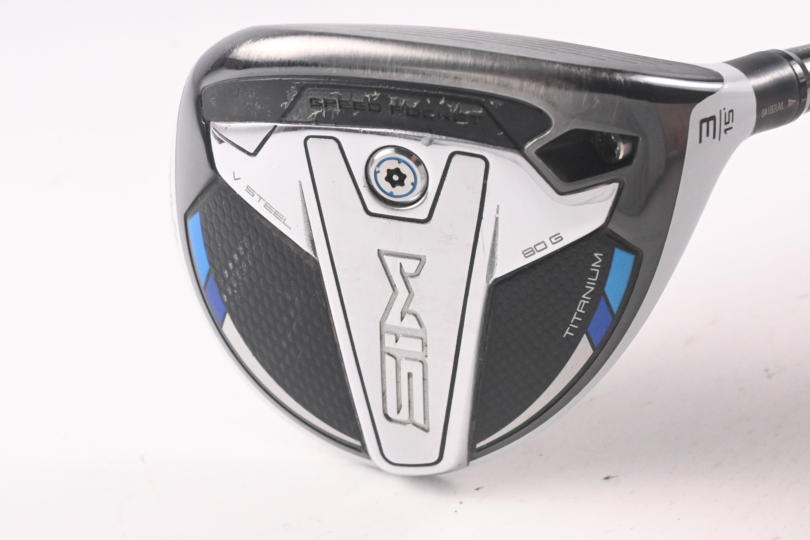 Taylormade SIM Ti #3 Wood / 15 Degree / Stiff Flex Tensei AV RAW Blue 65 Shaft