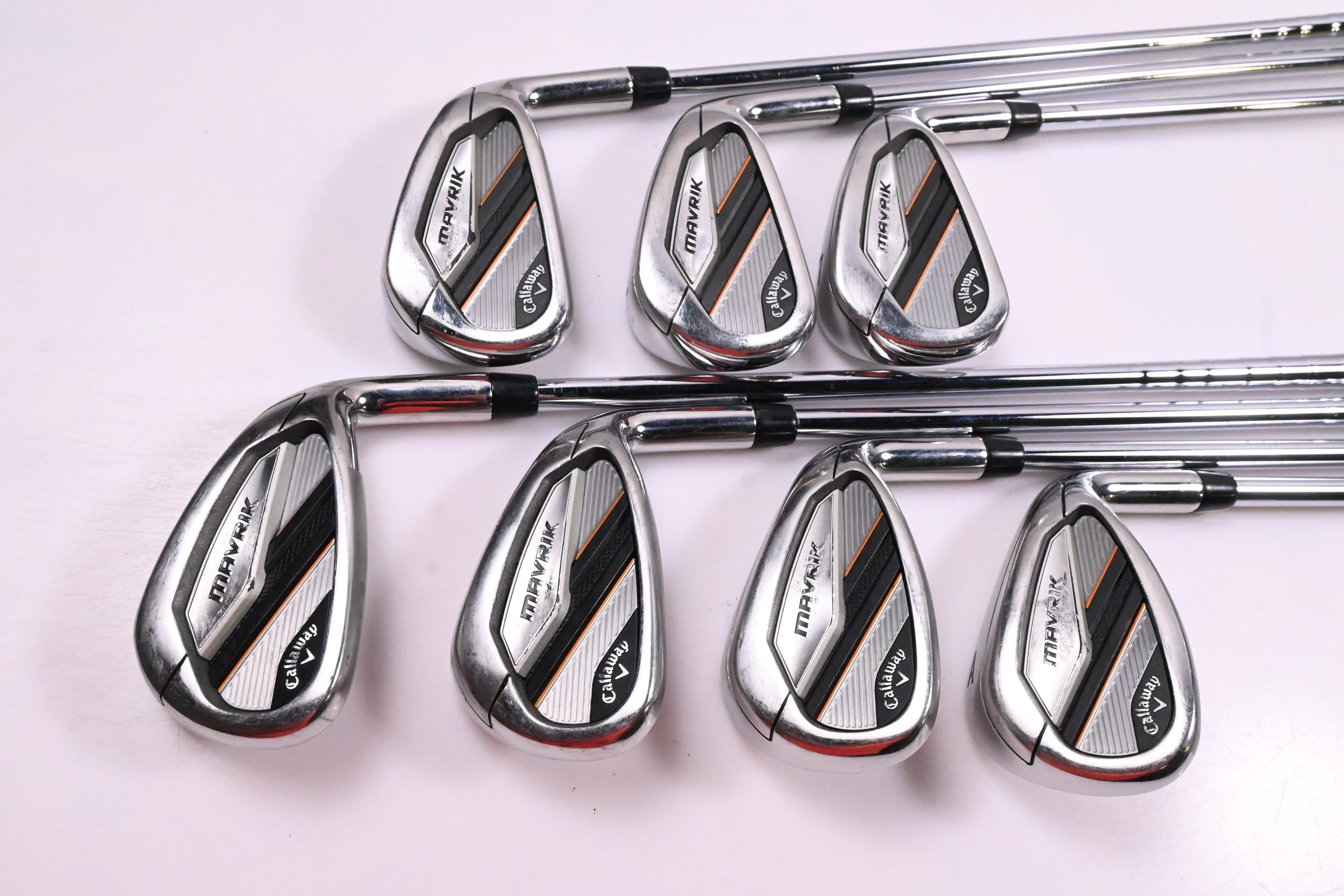 Callaway Mavrik Irons / 5-PW+AW / Stiff Flex XP 105 S300 Shafts