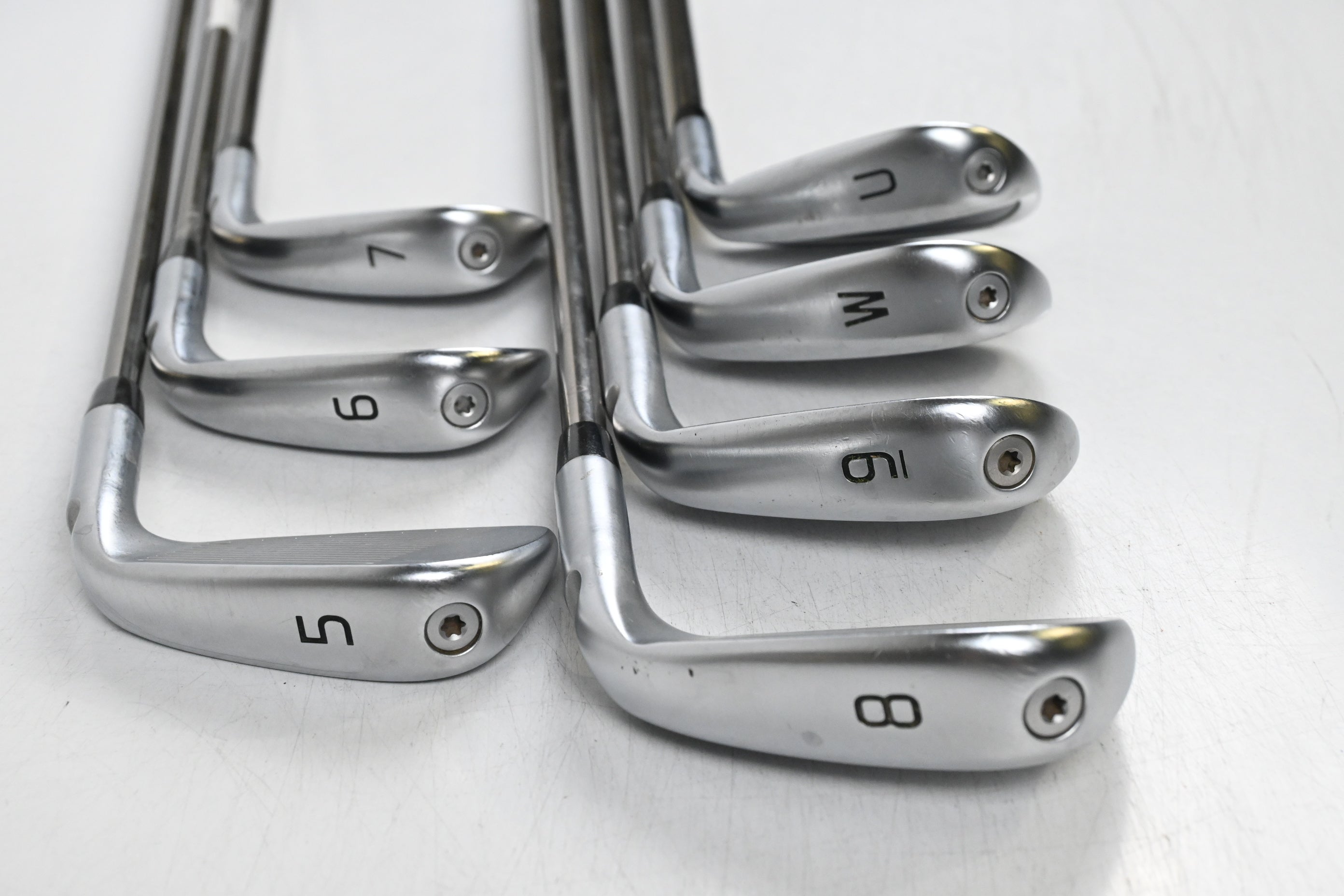Left Hand Ping i230 Irons / 5-PW+GW / Orange Dot / Regular Flex UST Mamiya
