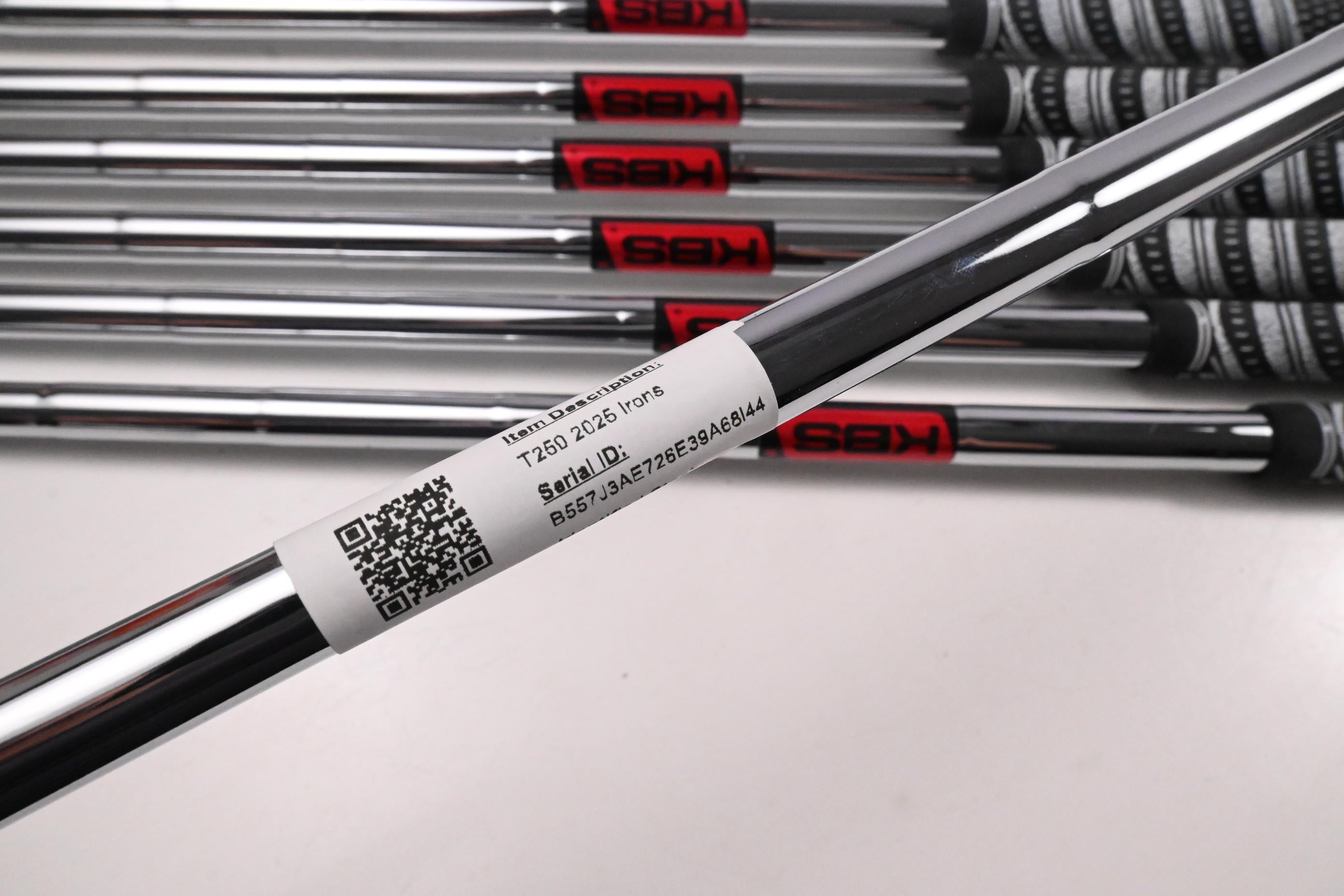 Titleist T250 2025 Irons / 5-PW+48° / Stiff Flex KBS Tour Shafts