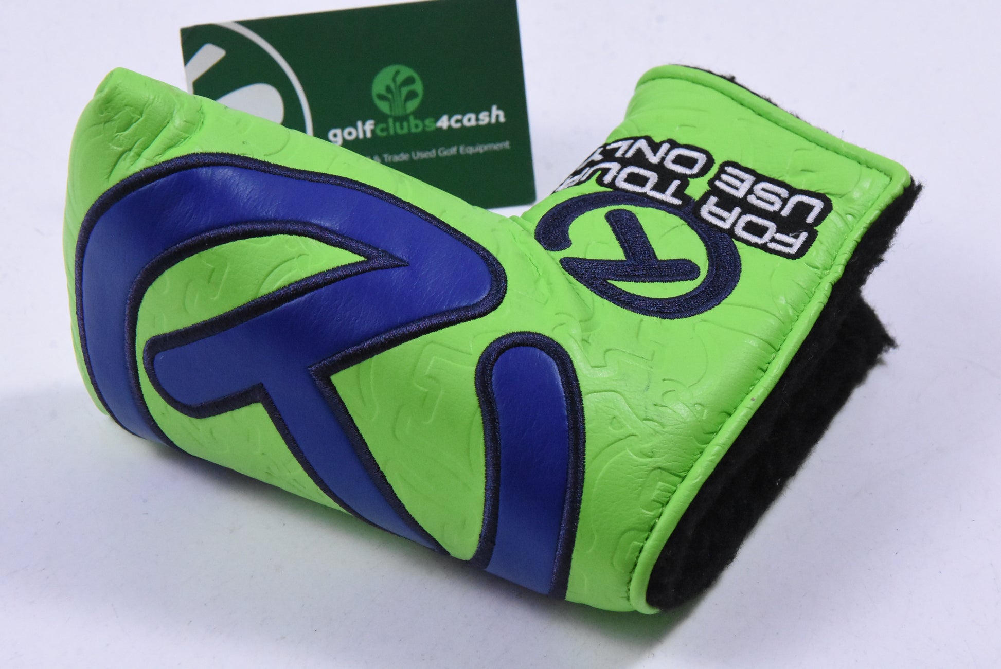 Scotty Cameron Circle T Tour Bulldog Putter Cover / Mid-Mallet / Lime &amp; Blue
