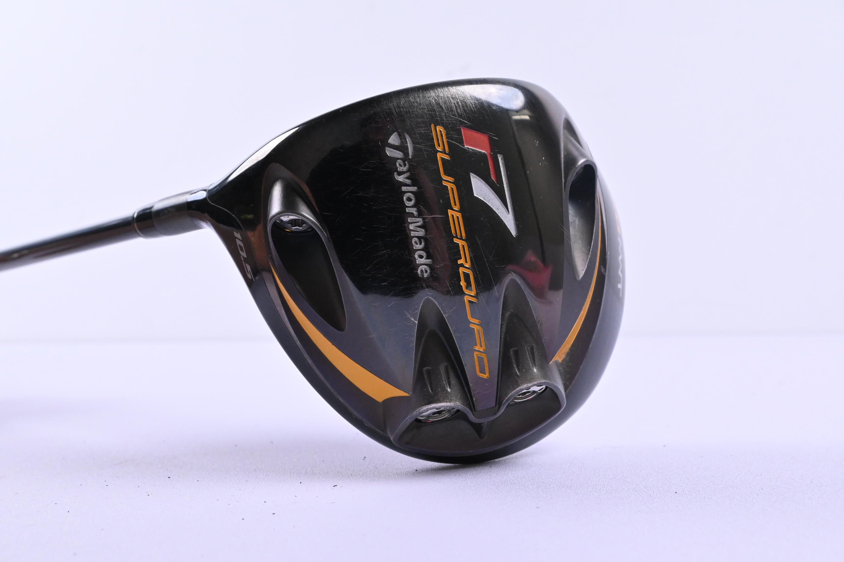 Left Hand Taylormade R7 Superquad Driver / 10.5 Degree / Stiff Flex REAX 65