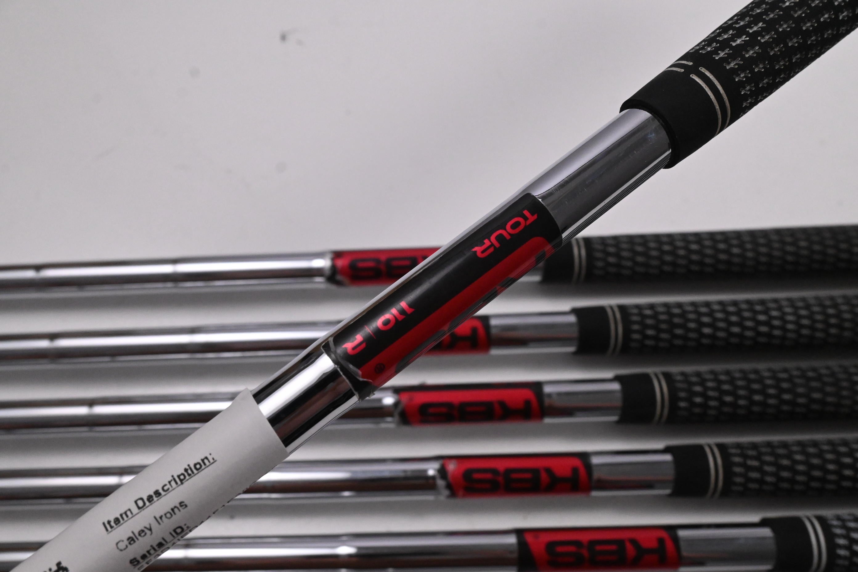Caley 01T Irons / 4-PW / Regular Flex KBS Tour 110 Shafts
