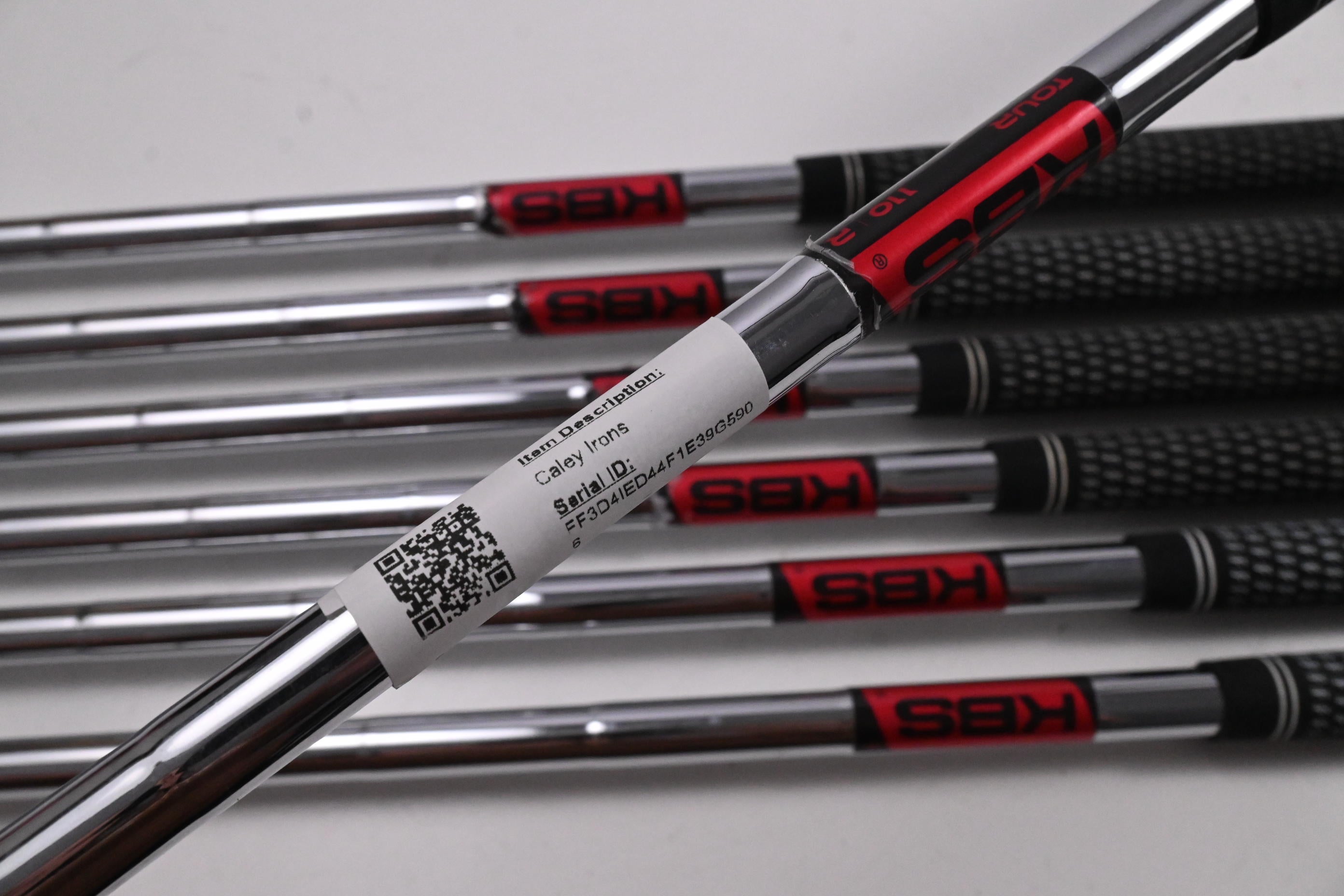 Caley 01T Irons / 4-PW / Regular Flex KBS Tour 110 Shafts