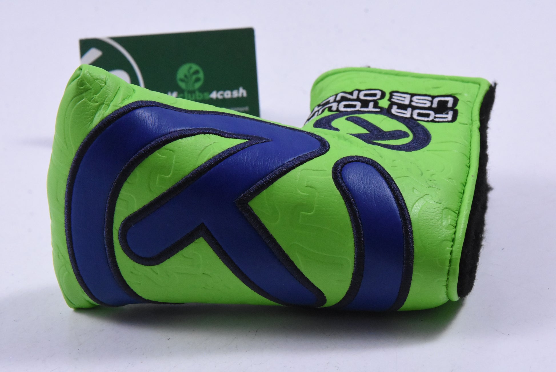 Scotty Cameron Circle T Tour Bulldog Putter Cover / Mid-Mallet / Lime &amp; Blue