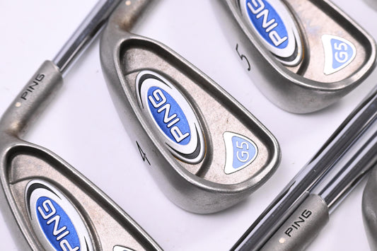 Ping G5 Irons / 3-PW+SW / White Dot / Regular Flex Ping Shafts