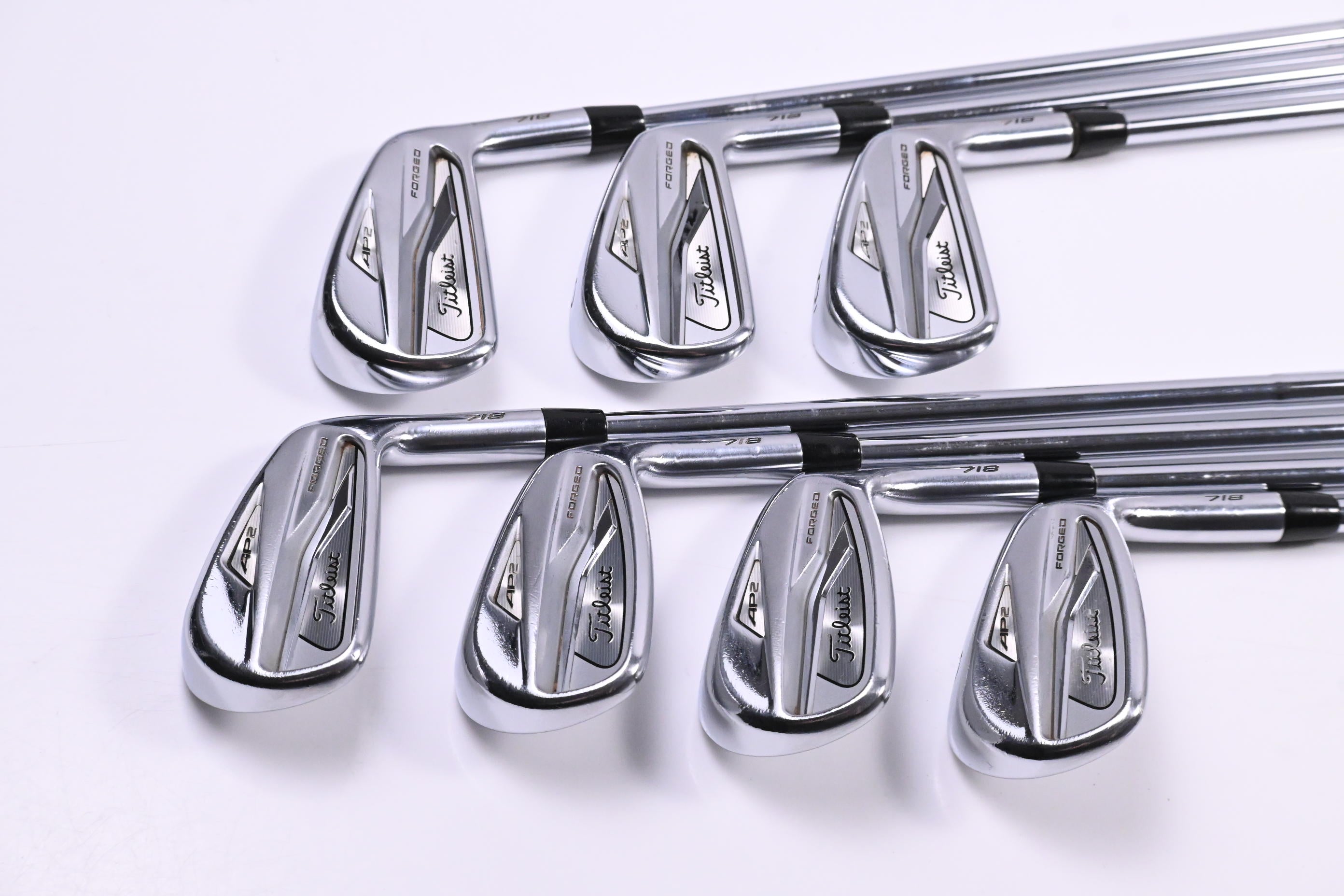 Titleist 718 AP2 Irons / 4-PW / Stiff Flex AMT Tour White S300 Shafts
