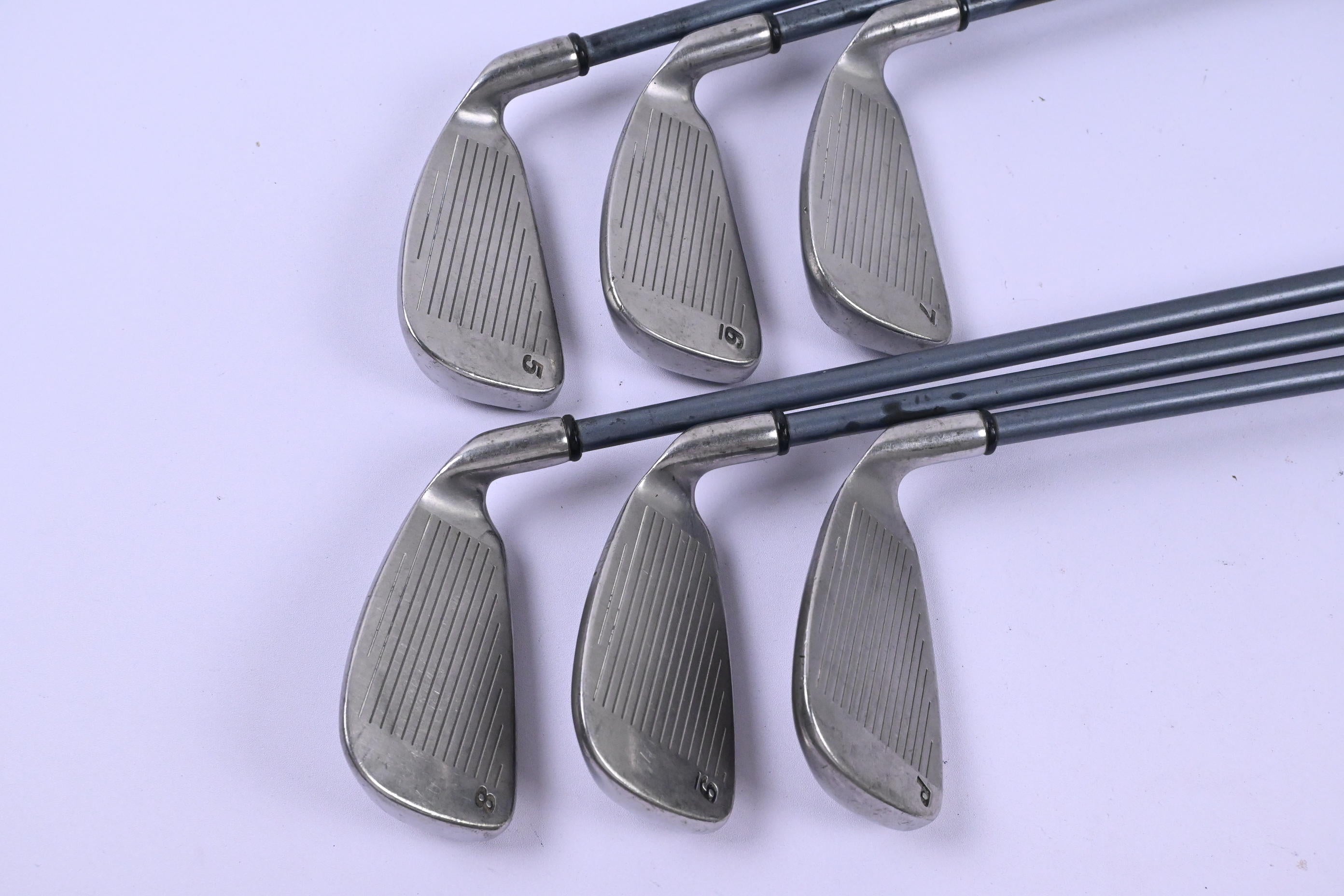Left Hand Callaway Big Bertha 1996 Irons / 5-PW / Firm Flex RCH 90 Shafts