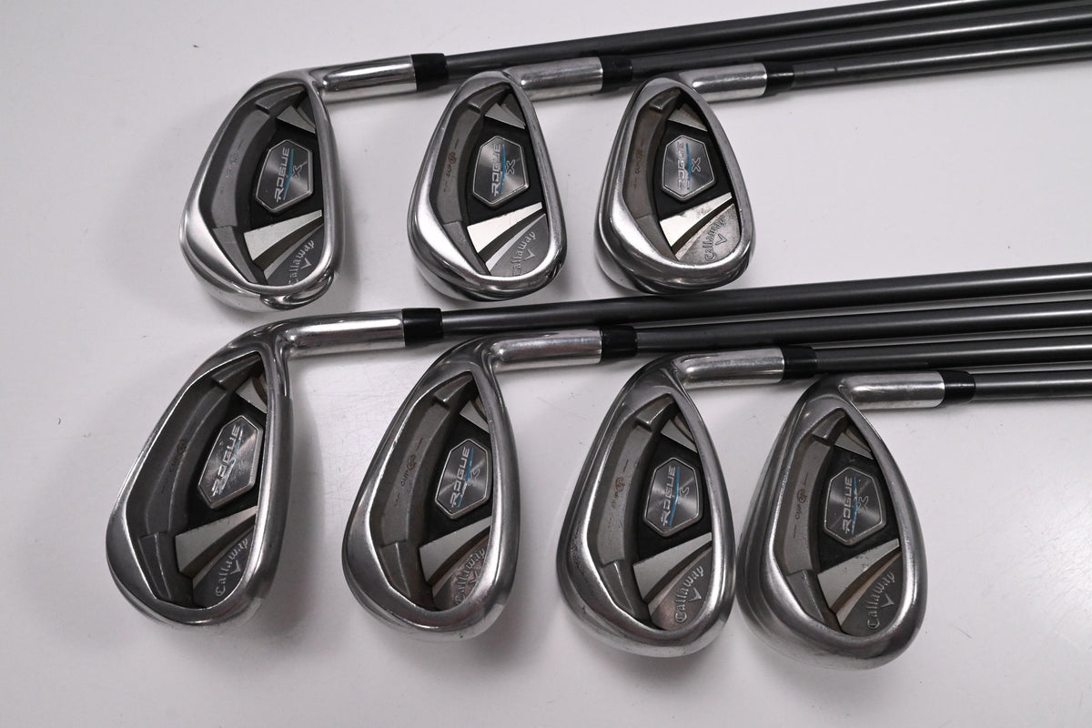 Callaway Rogue X Irons / 6-PW+GW+SW / Regular Flex Aldila Synergy 50 Shafts