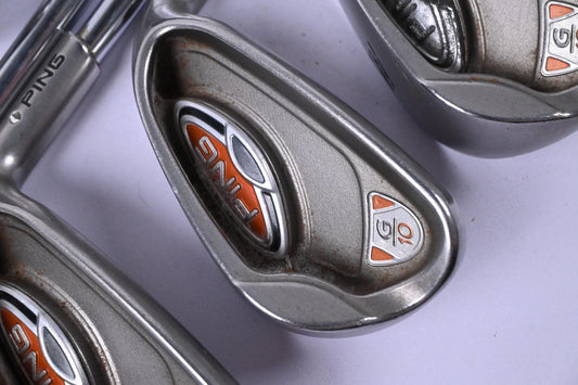 Ping G10 Irons / 4-PW / White Dot / Stiff Flex Steel Shafts