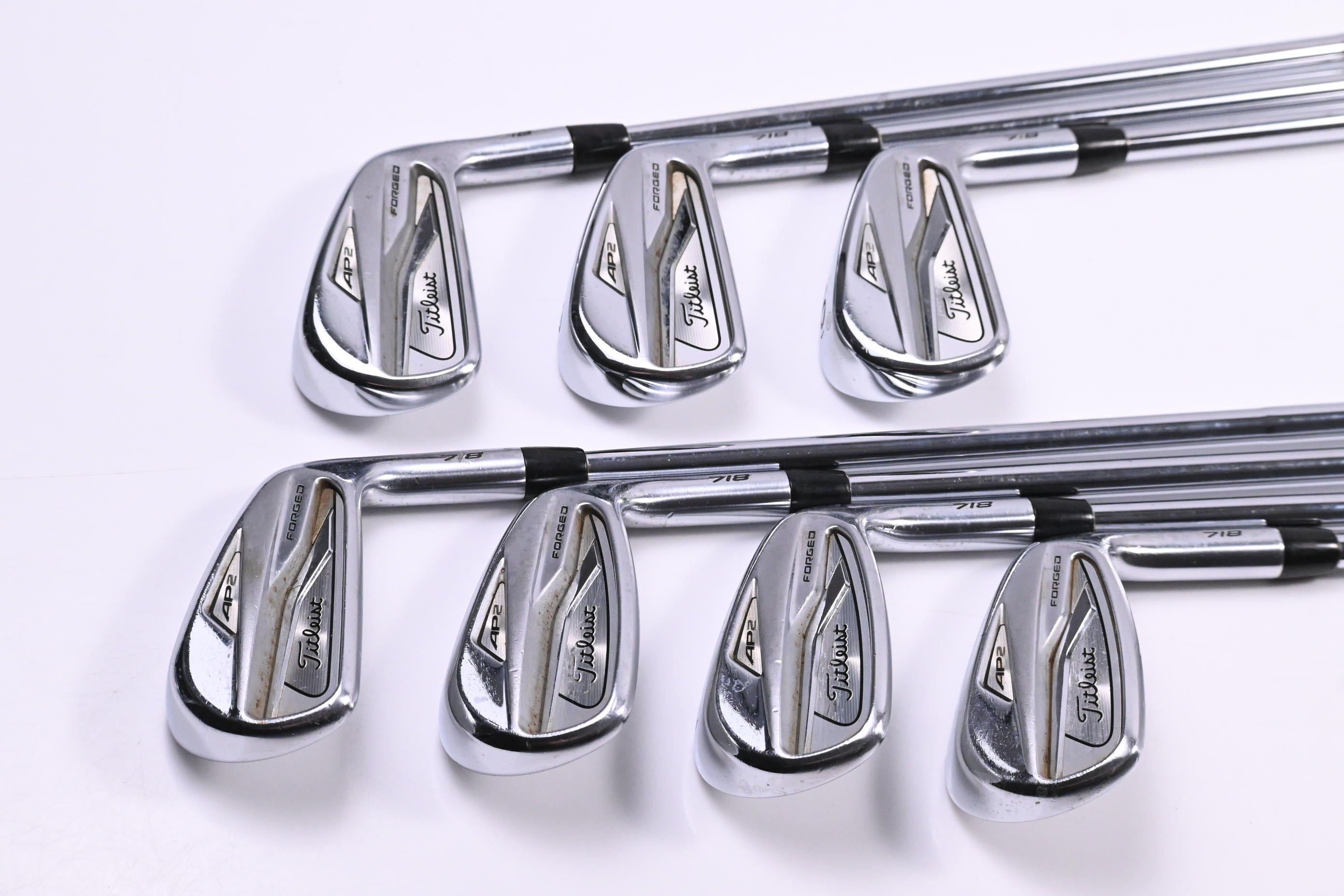 Titleist 718 AP2 Irons / 4-PW / Stiff Flex AMT Tour White S300 Shafts
