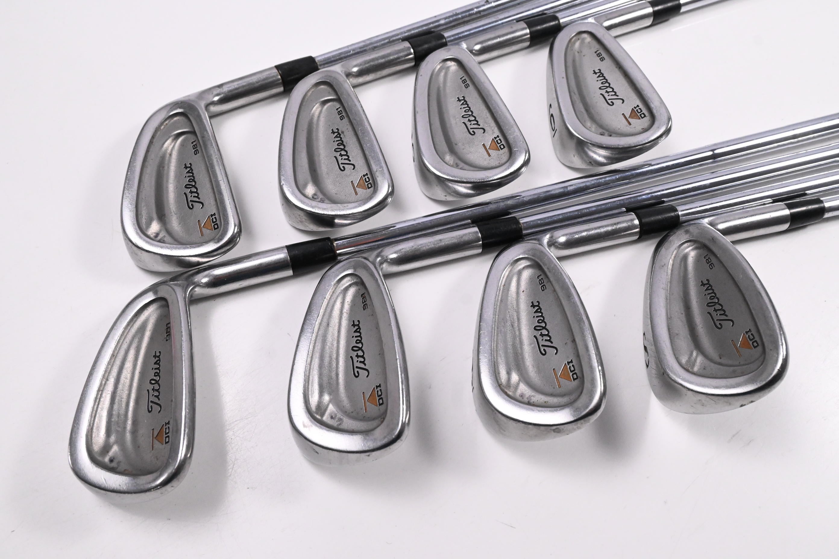 Titleist DCI 981 Irons / 3-9I+SW / Stiff Flex True Temper Dynamic Gold S300
