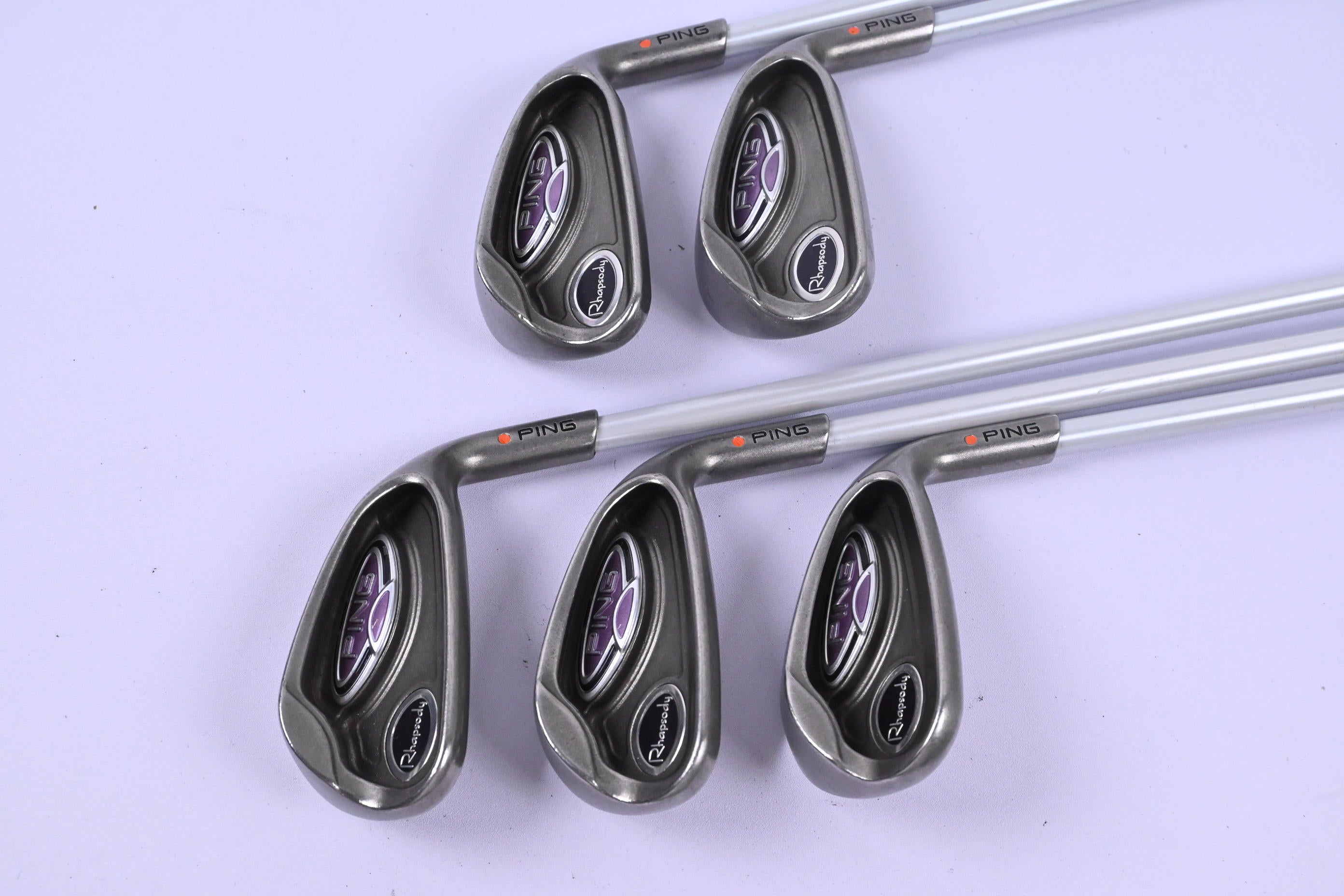 Ladies Ping Rhapsody Irons / 7-PW+SW / Orange Dot / Ladies Flex Ping ULT 129