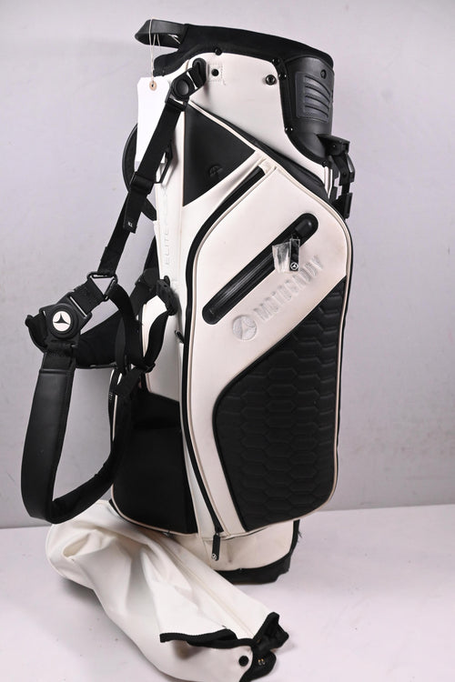Motocaddy Elite Flex Stand Bag / 14-Way Divider / Black, White