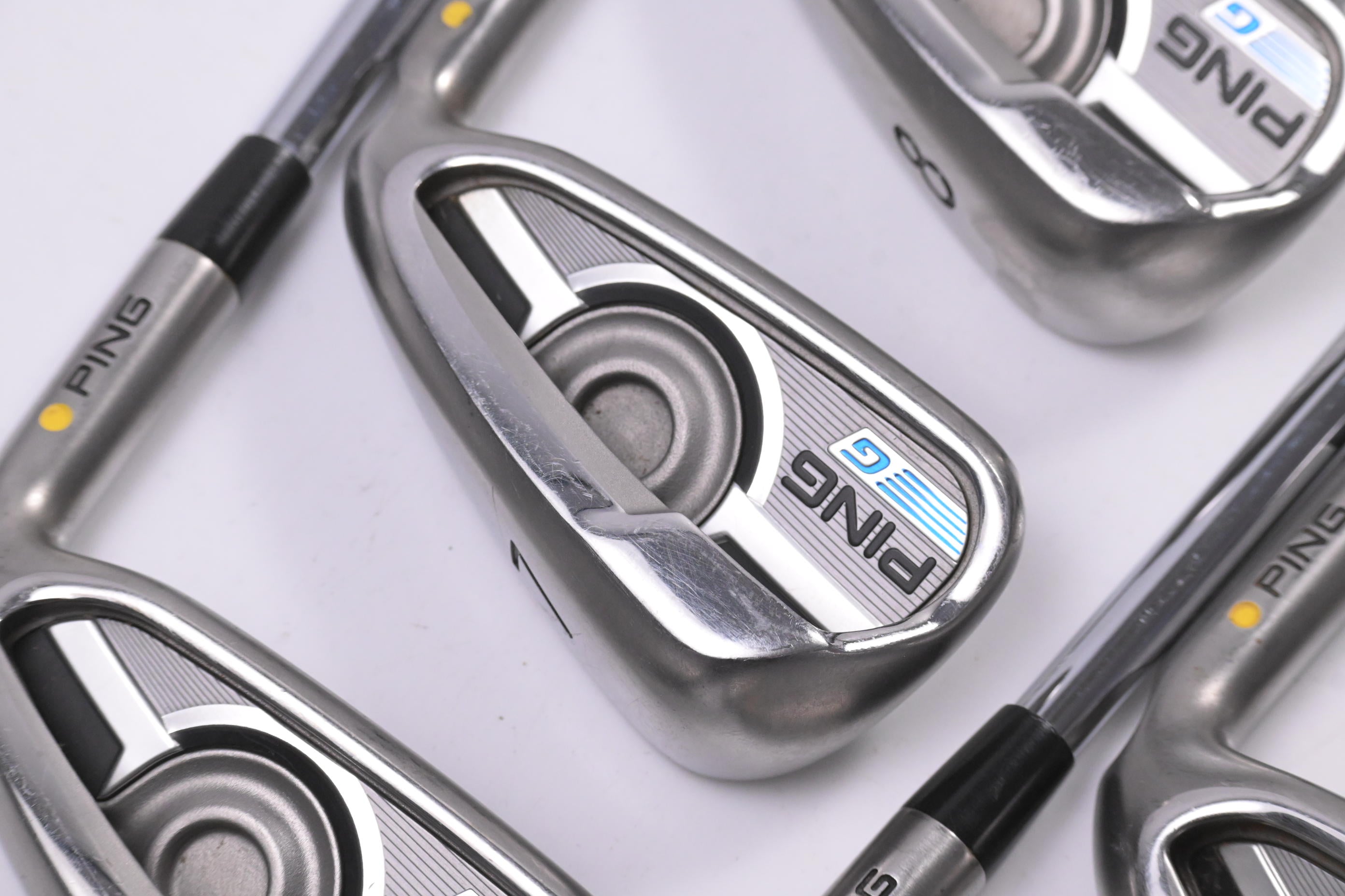 Ping G Series Irons / 6-PW+SW / Yellow Dot / Regular Flex Ping AWT 2.0 Shafts