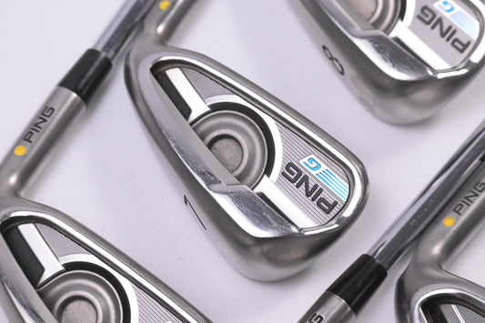 Ping G Series Irons / 6-PW+SW / Yellow Dot / Regular Flex Ping AWT 2.0 Shafts