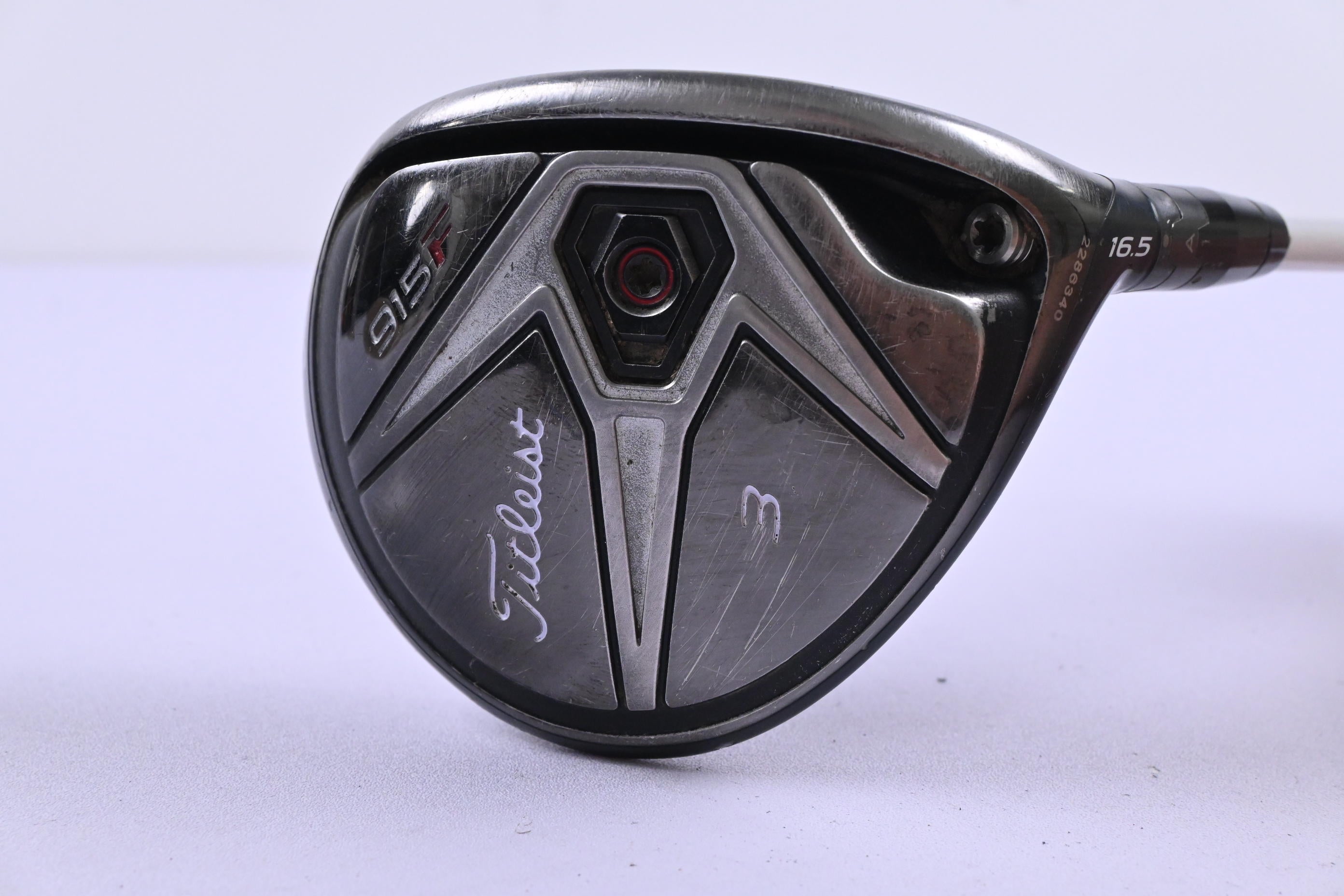 Titleist 915 F #3 Wood / 16.5 Degree / Stiff Flex Aldila Rogue Black 80 Shaft
