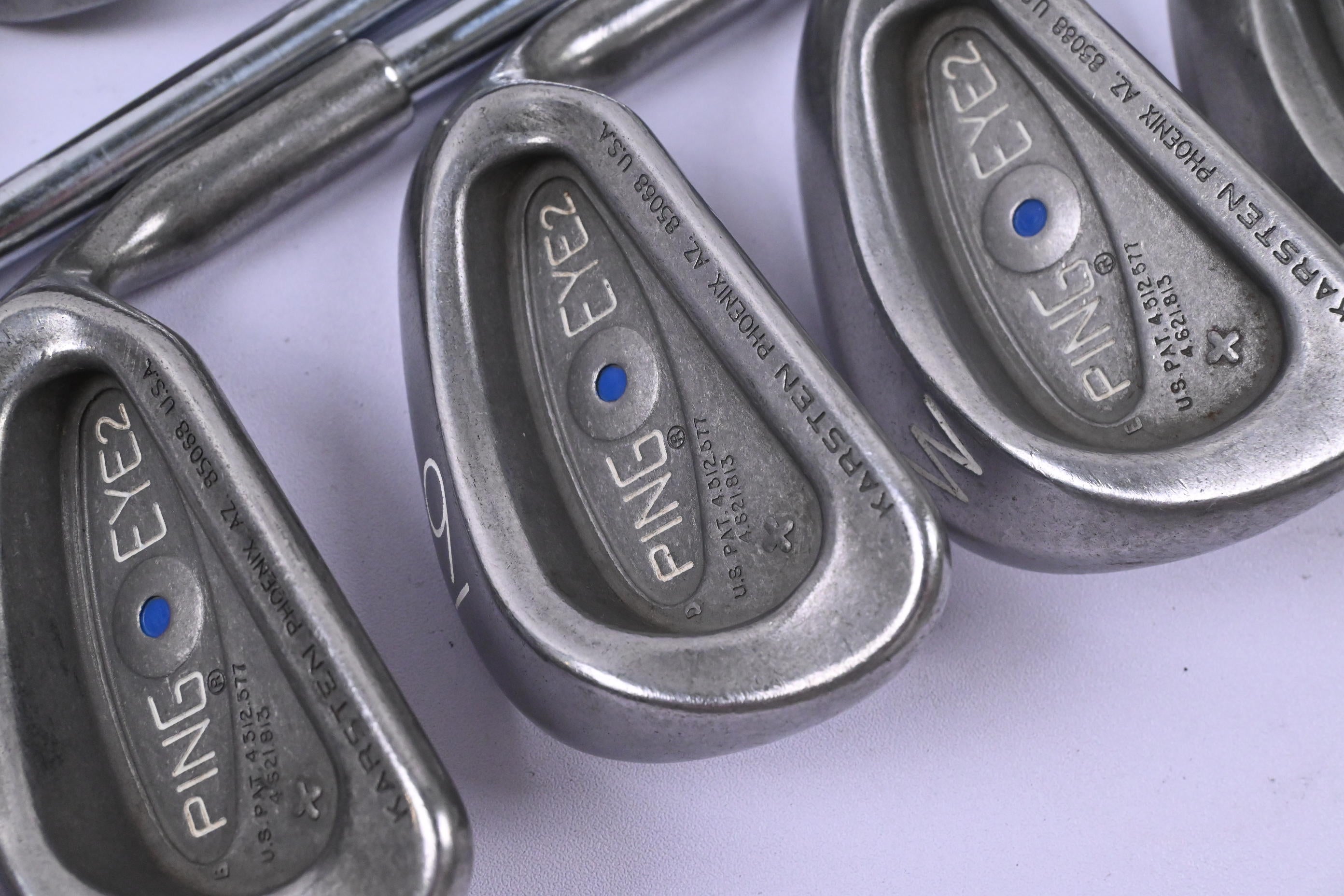 Ping Eye 2 Irons / 3-PW+SW / Blue Dot / Stiff Flex Cushin JZ Shaft