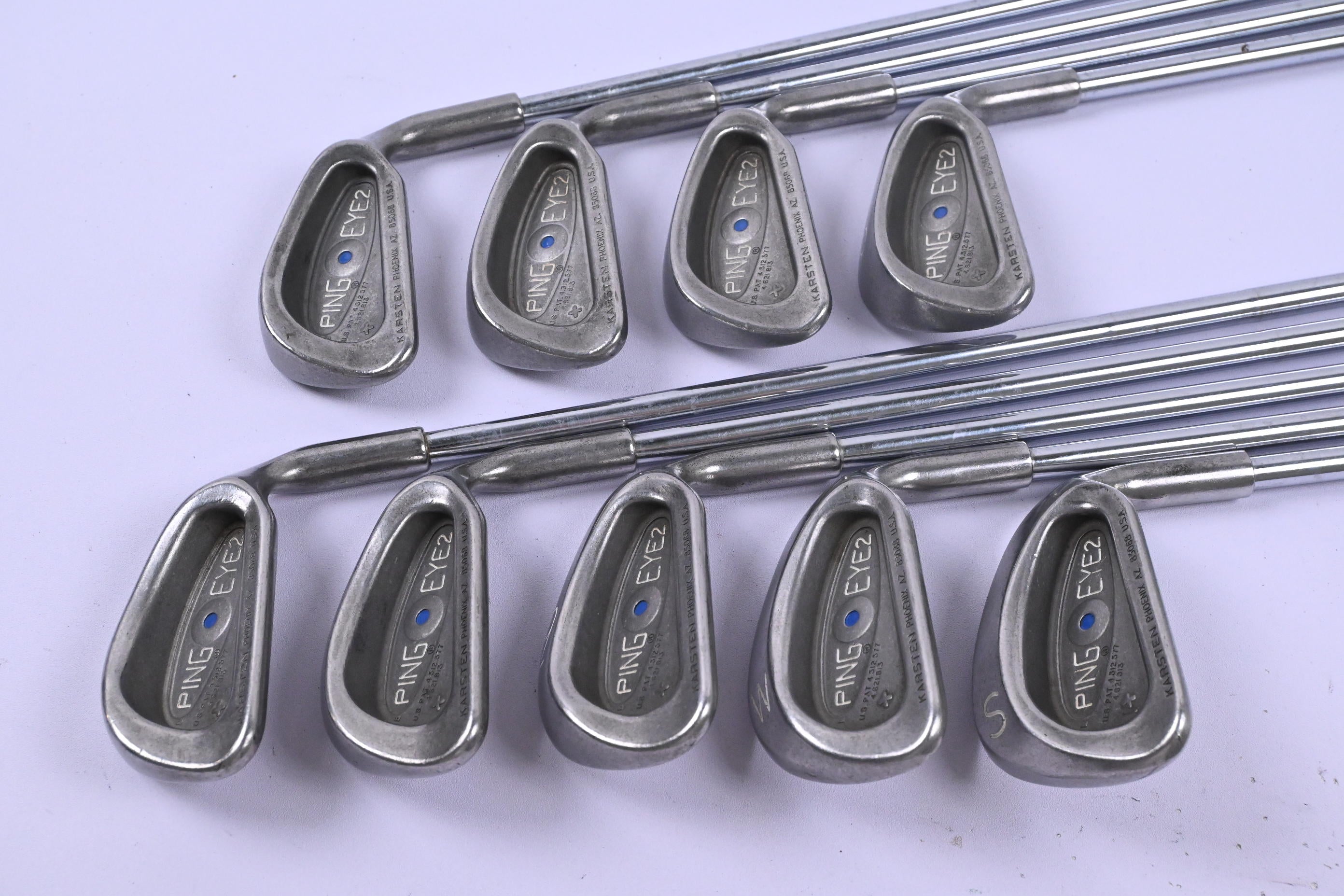 Ping Eye 2 Irons / 3-PW+SW / Blue Dot / Stiff Flex Cushin JZ Shaft