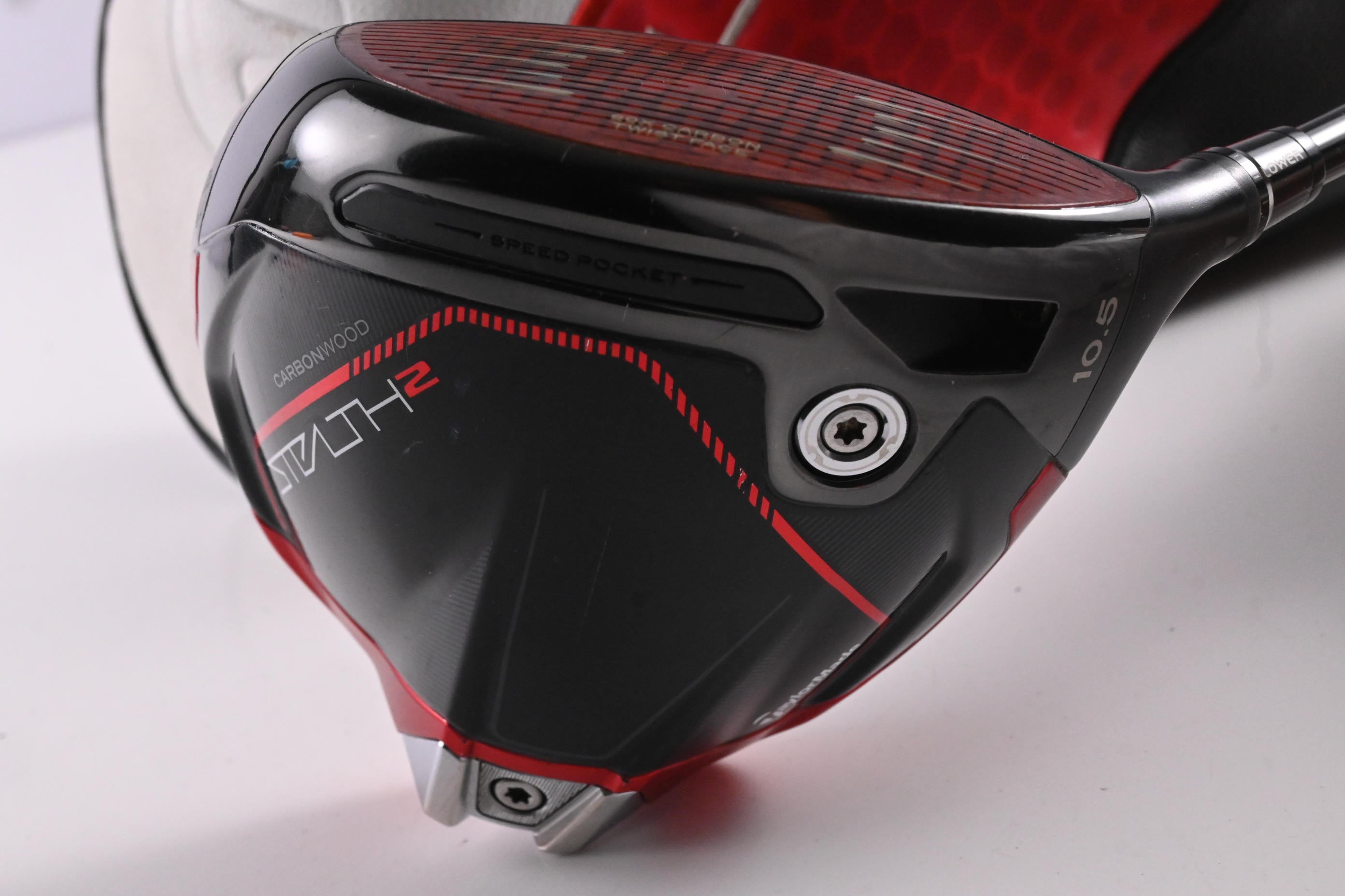 Taylormade Stealth 2 Driver / 10.5 Degree / Stiff Flex HZRDUS Smoke RDX Red 60 Shaft