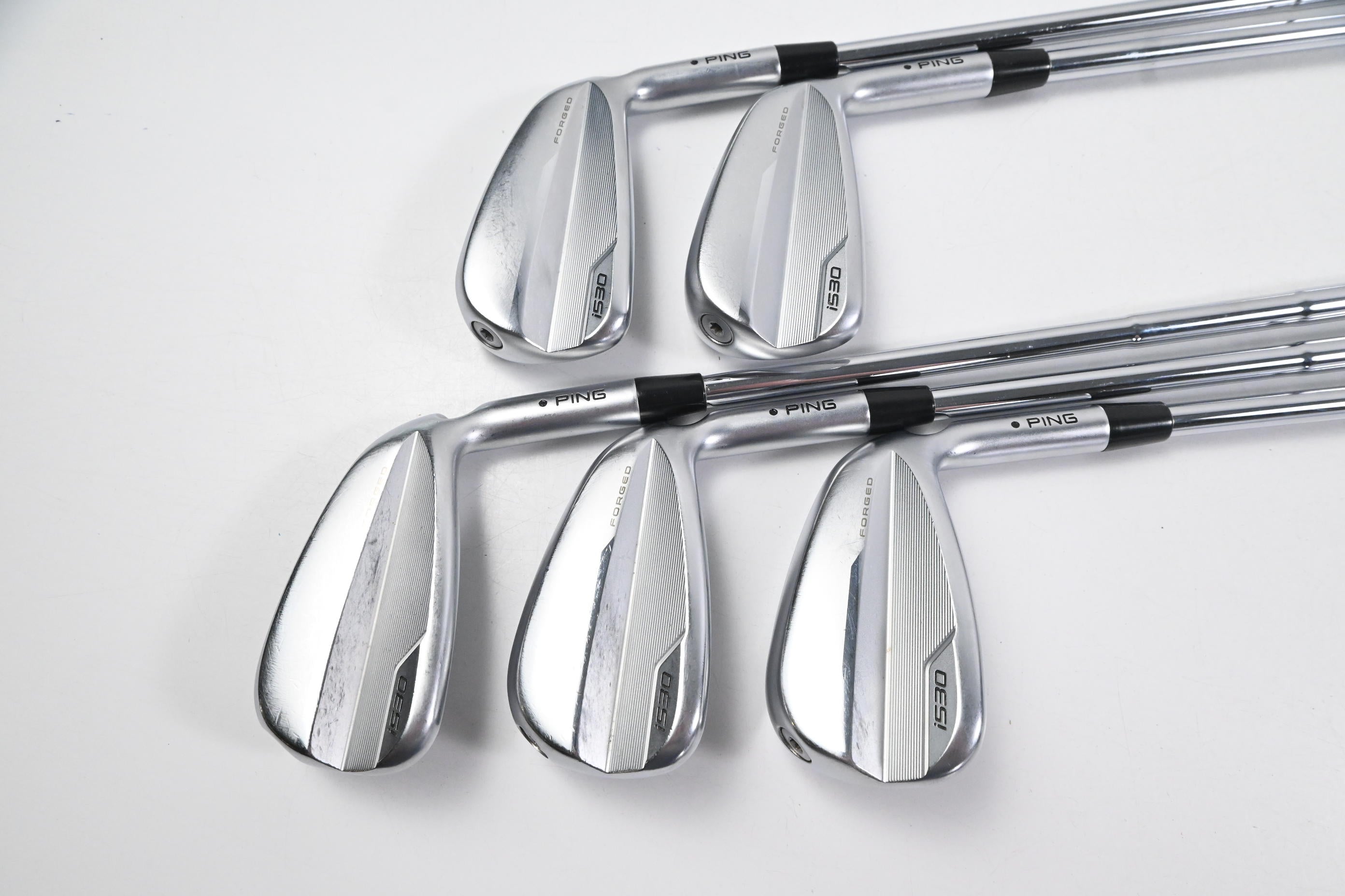 Ping i530 Irons / 6-PW / Black Dot / Stiff Flex Dynamic Gold Mid 100 S300 Shafts