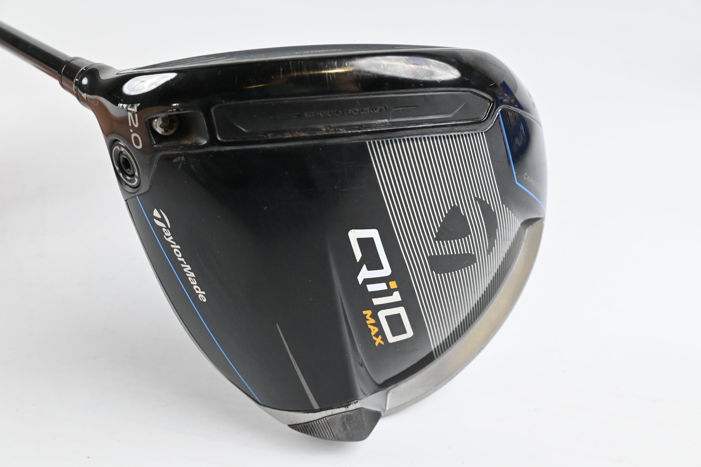 Left Hand Taylormade Qi10 Max Driver / 12 Degree / Regular Flex Ventus TR Blue 5