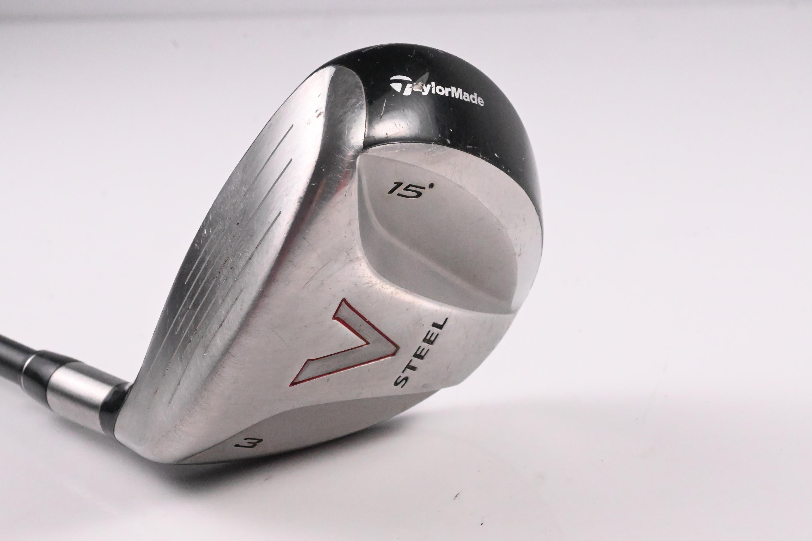 Left Hand Taylormade V-Steel #3 Wood / 15 Degree / Regular Flex M.A.S 2 Shaft