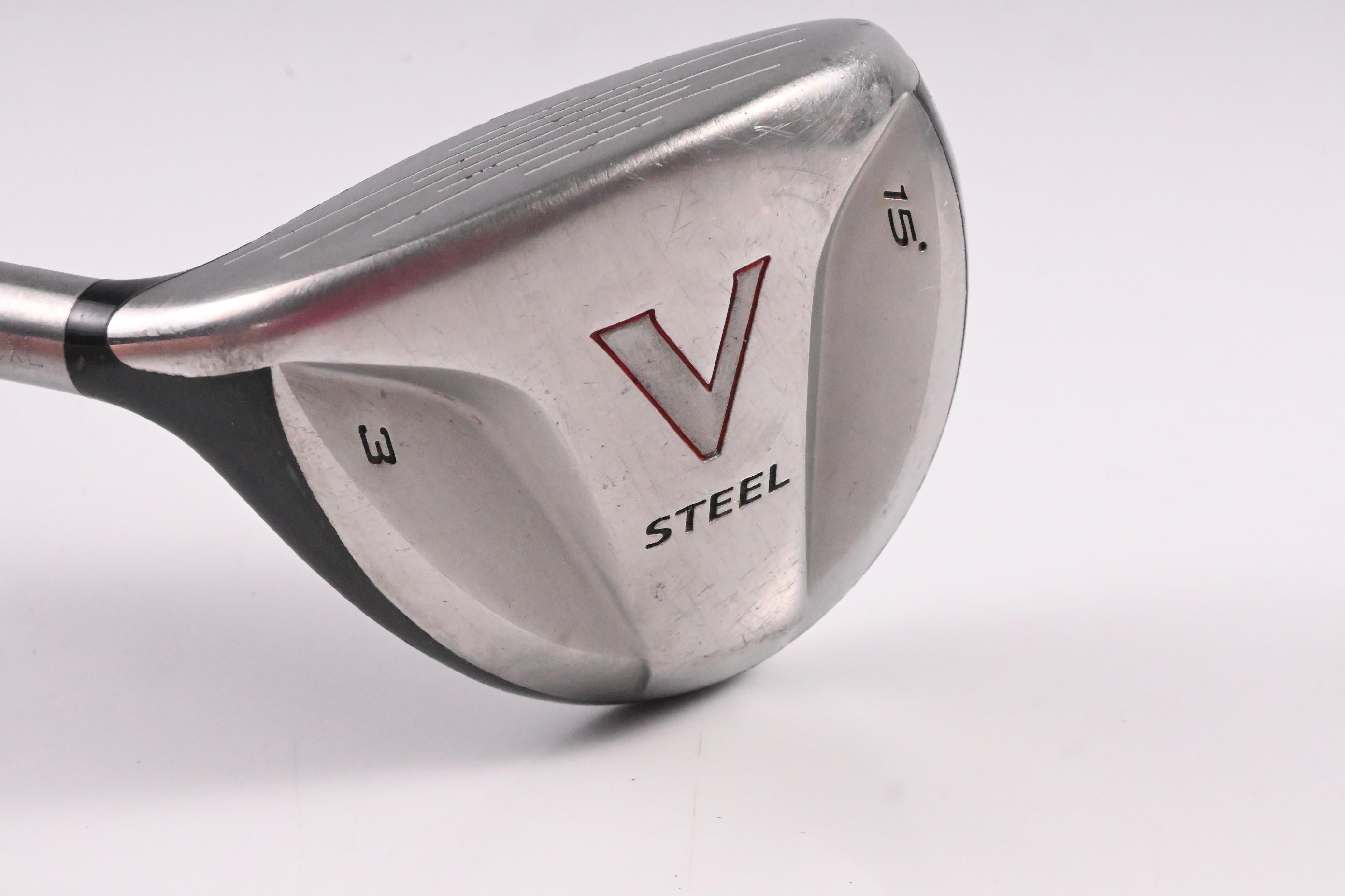 Left Hand Taylormade V-Steel #3 Wood / 15 Degree / Regular Flex M.A.S 2 Shaft