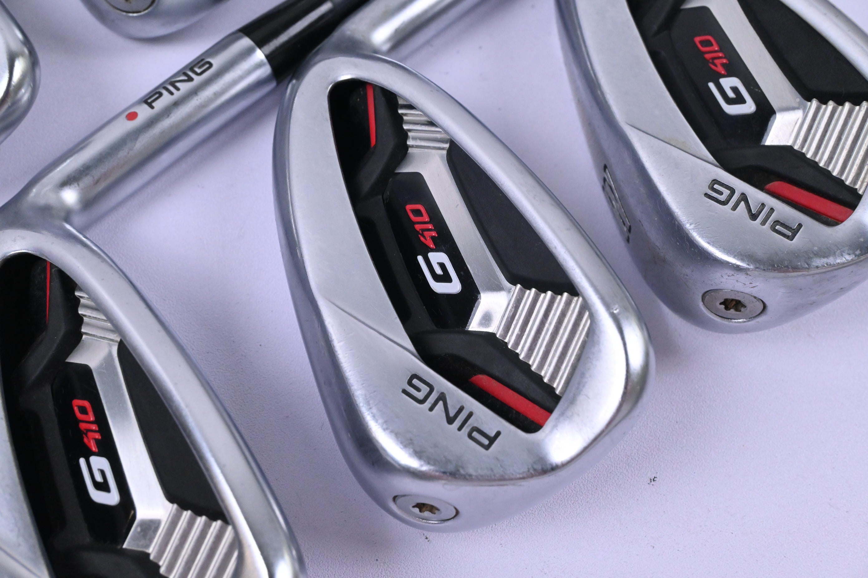 Ping G410 Irons / 5-PW / Red Dot / Regular Flex Ping Atla CB Red Shafts