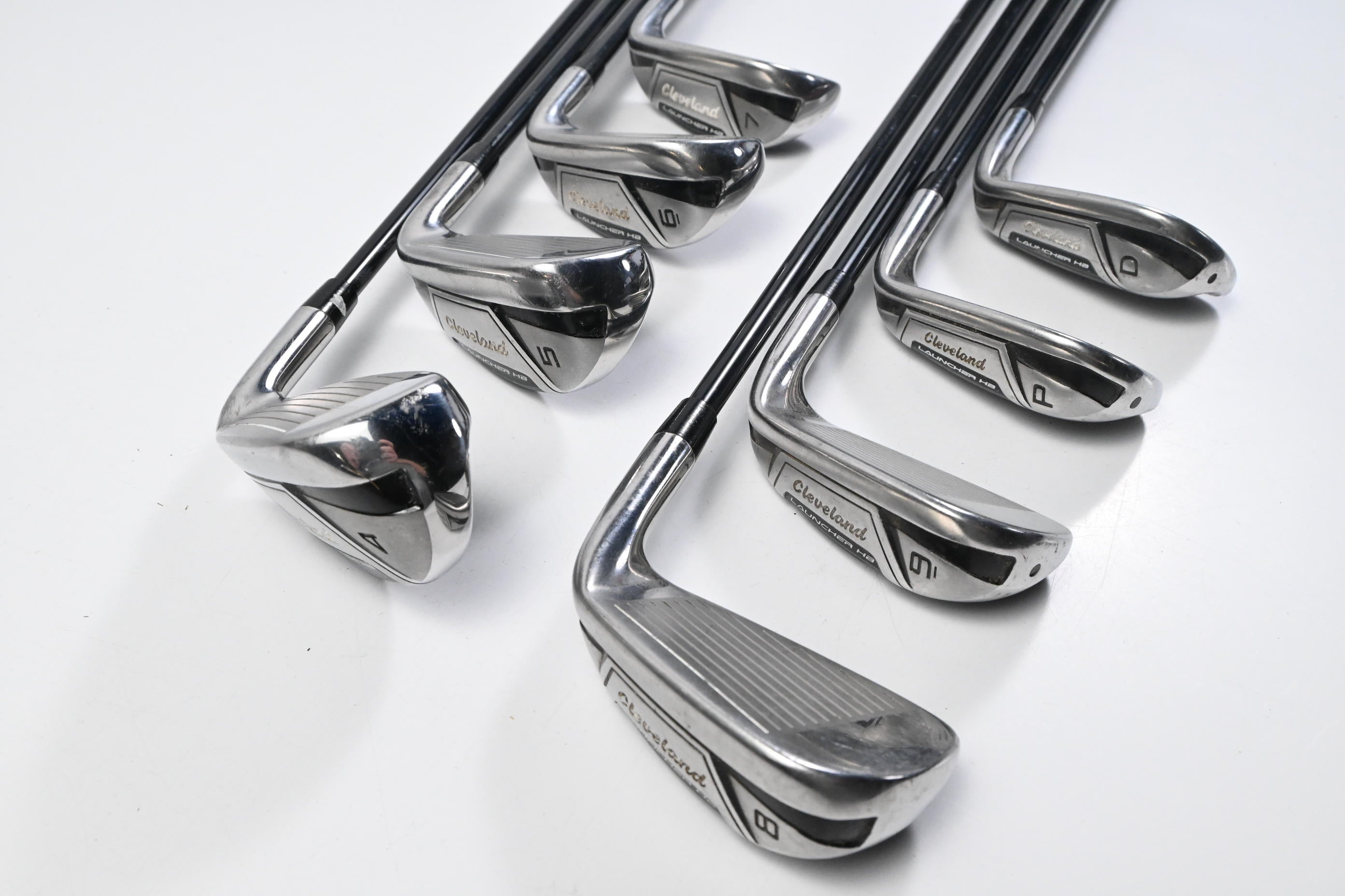 Left Hand Cleveland Launcher HB Irons / 4-PW+GW / Regular Flex Miyazaki C.Kua 6