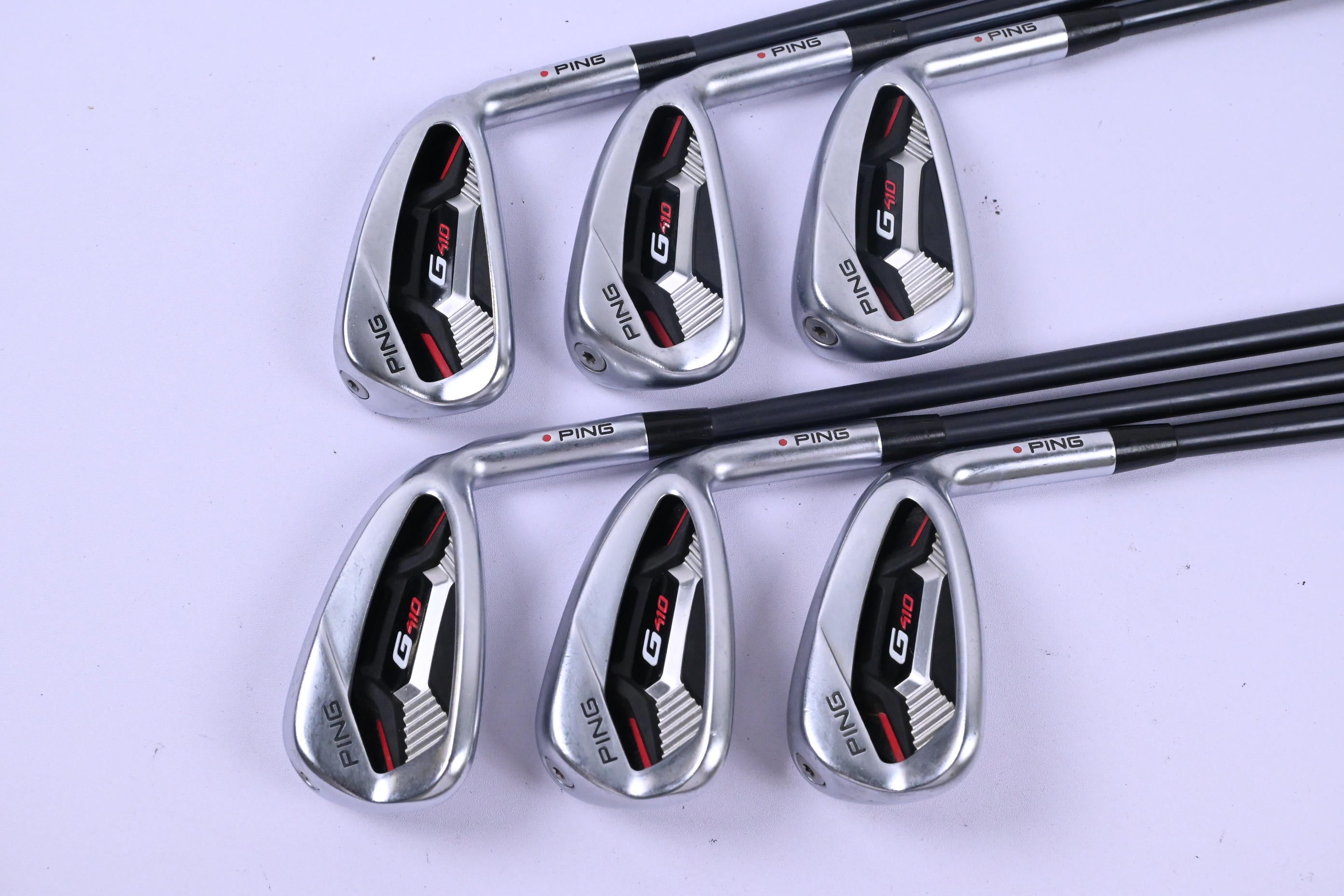 Ping G410 Irons / 5-PW / Red Dot / Regular Flex Ping Atla CB Red Shafts