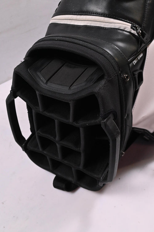 Ping DLX Cart Bag / 15-Way Divider / White, Black