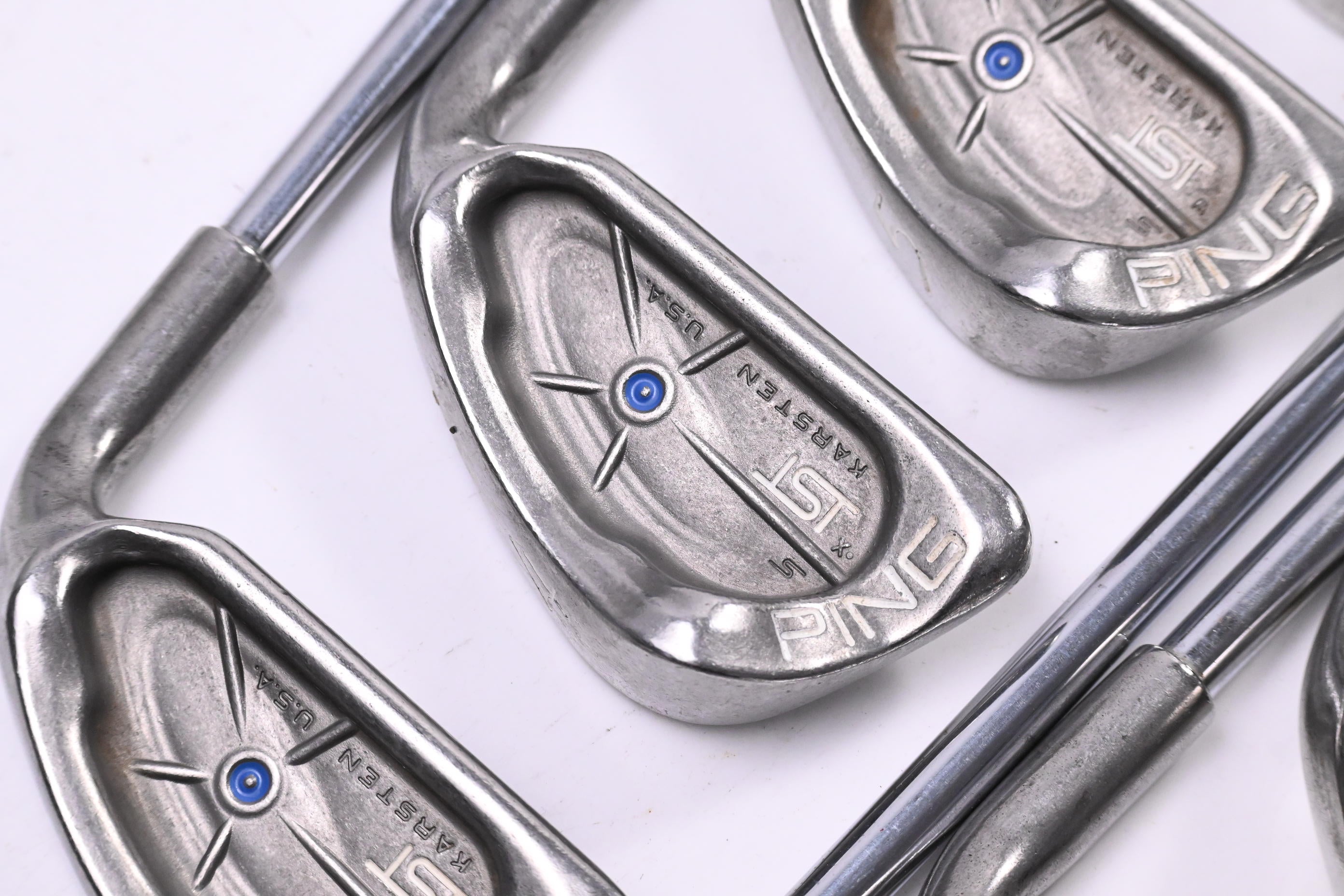 Ping Karsten ISI Irons / 3-PW+SW / Blue Dot / Regular Flex Ping Cushin JZ Shafts