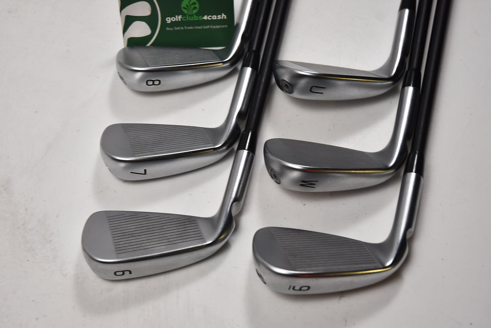 Ping i530 Irons / 6PW+UW / Blue Dot / Stiff Flex Ping Alta CB Black A