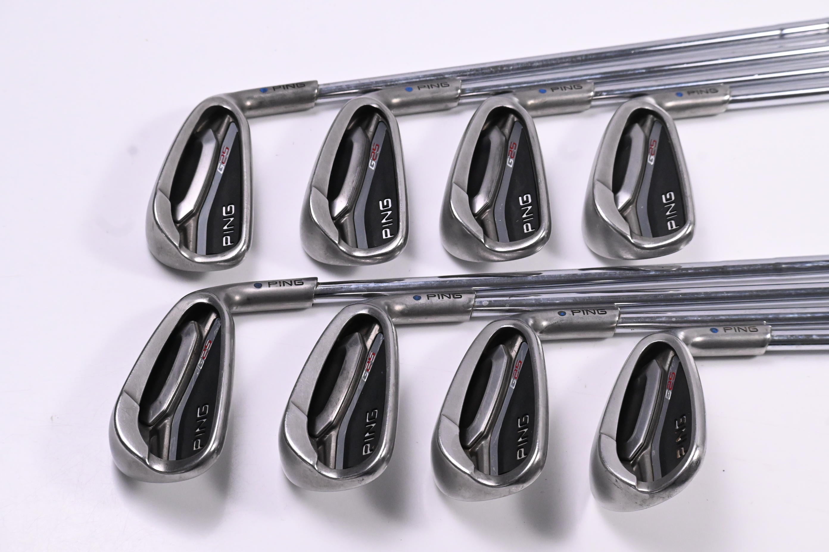 Ping G25 Irons / 4-PW+SW / Blue Dot / Regular Flex Ping CFS Shafts