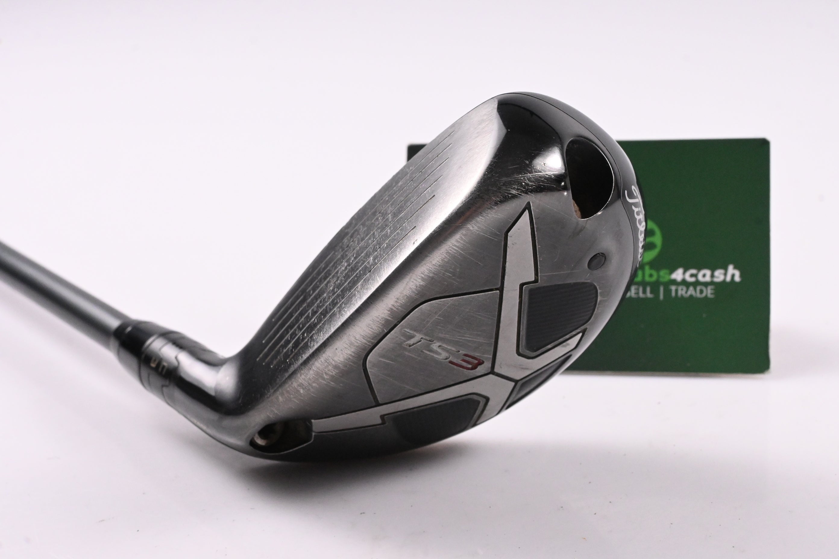 Left Hand Titleist TS3 #3 Hybrid / 19 Degree / Stiff Flex HZRDUS Smoke Black 80