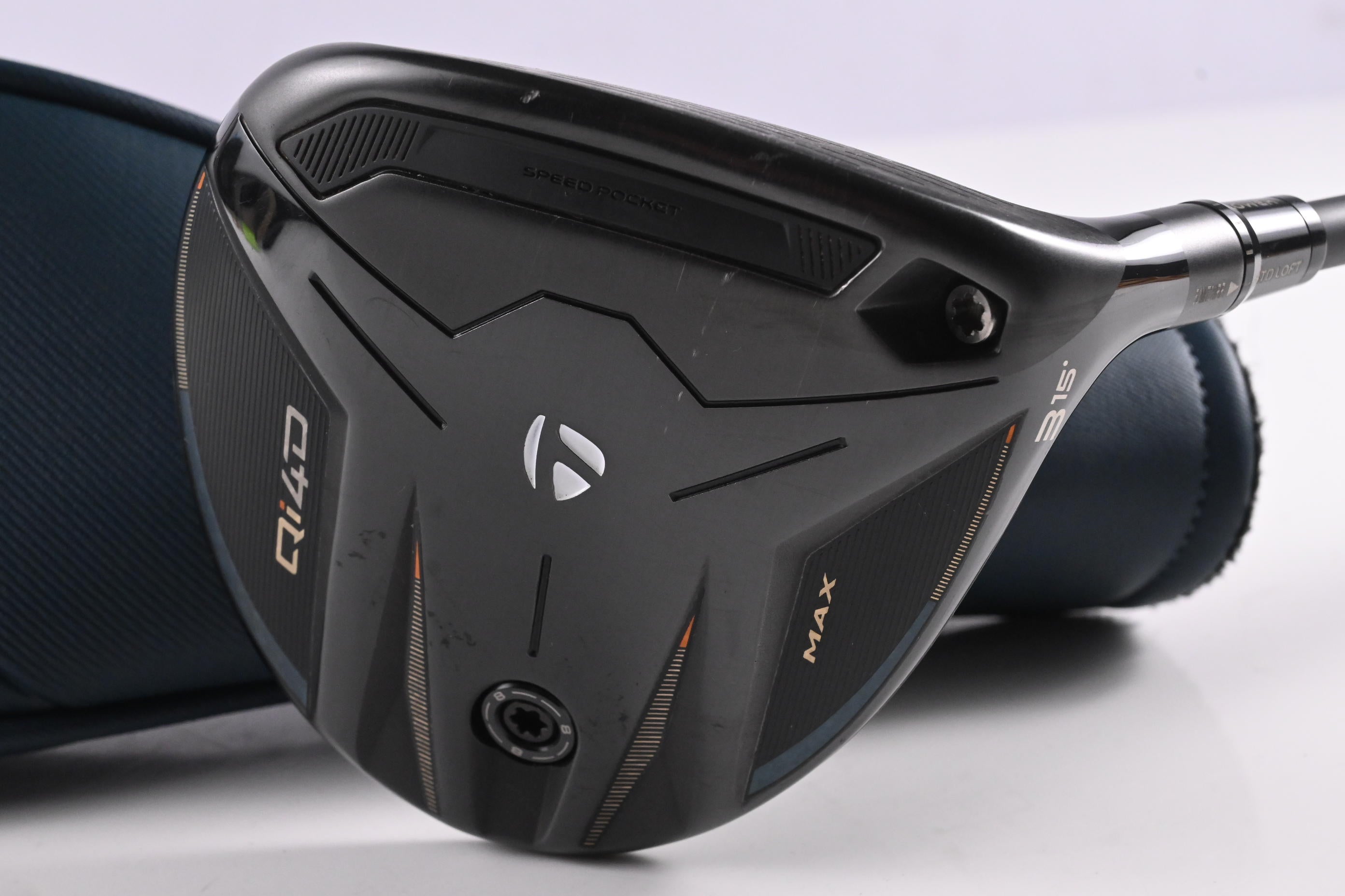 Taylormade Qi4D Max #3 Wood / 15 Degree / Stiff Flex Taylormade Reax 55 Shaft