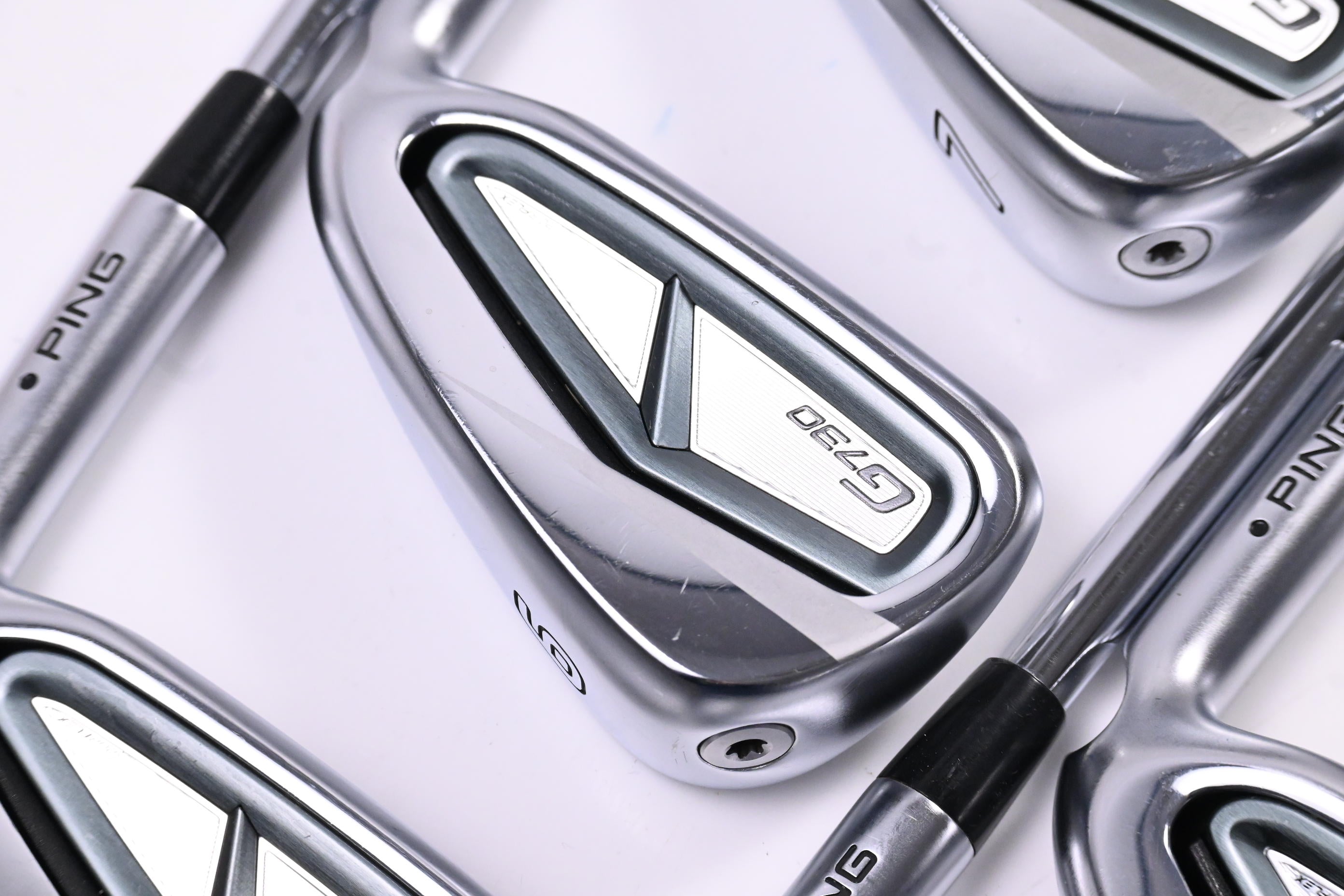 Ping G730 Irons / 5-PW / Black Dot / Stiff Flex Ping AWT 2.0 Shafts