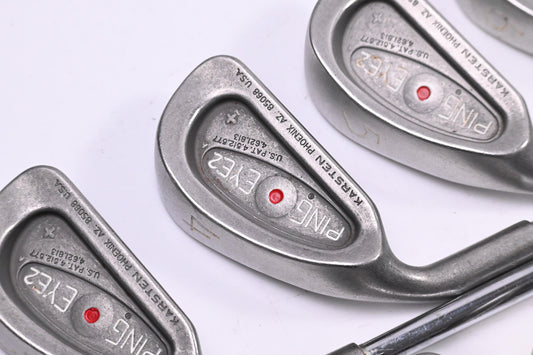 Left Hand Ping Karsten Eye 2+ Irons / 3-PW+SW / Red Dot / Stiff Flex Ping JZ
