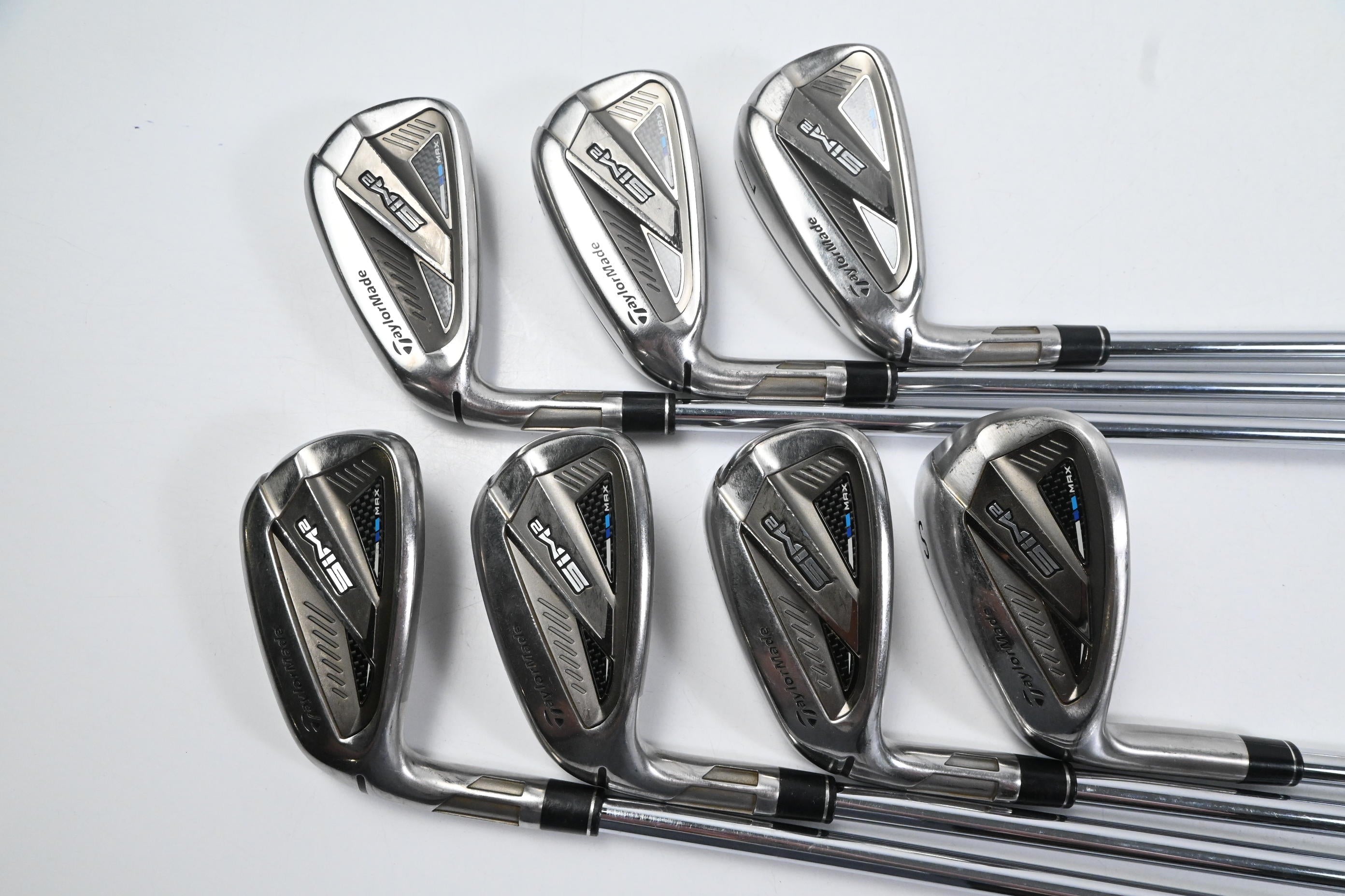 Left Hand Taylormade SIM2 Max Irons / 5-PW+SW / Regular Flex KBS MAX 85